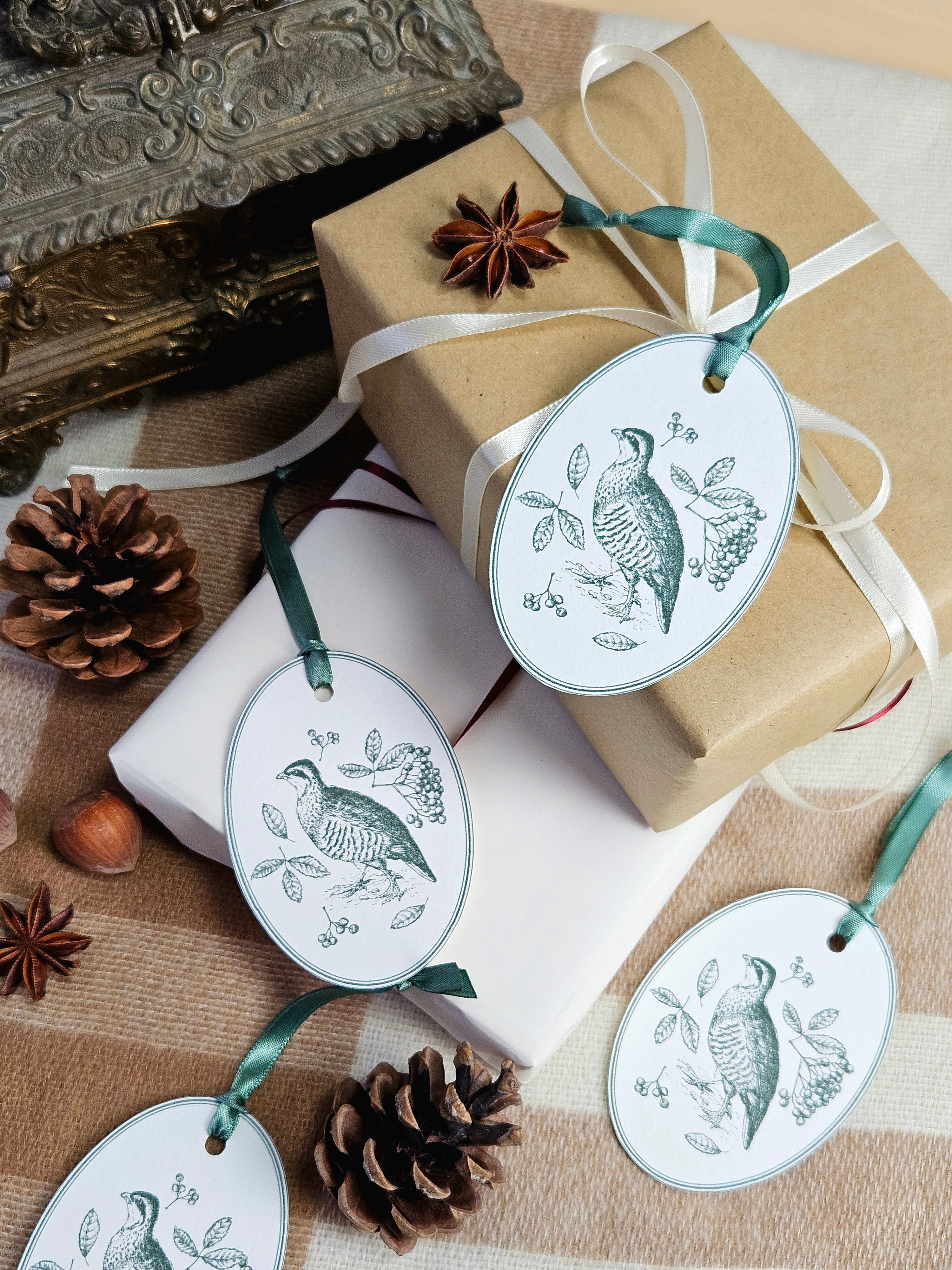 Geschenkanhänger Anmut des Winterwaldes