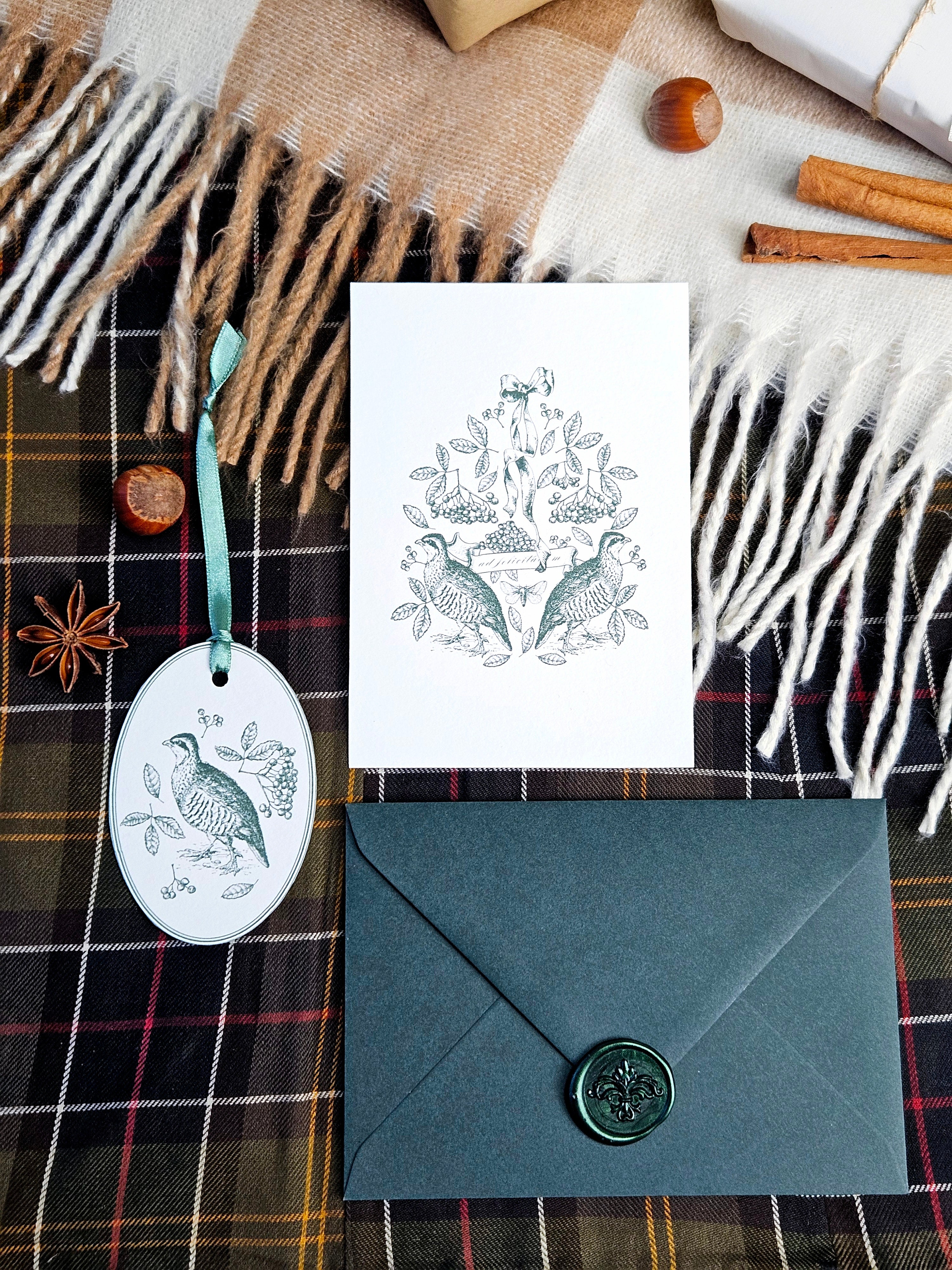 Geschenkanhänger Anmut des Winterwaldes