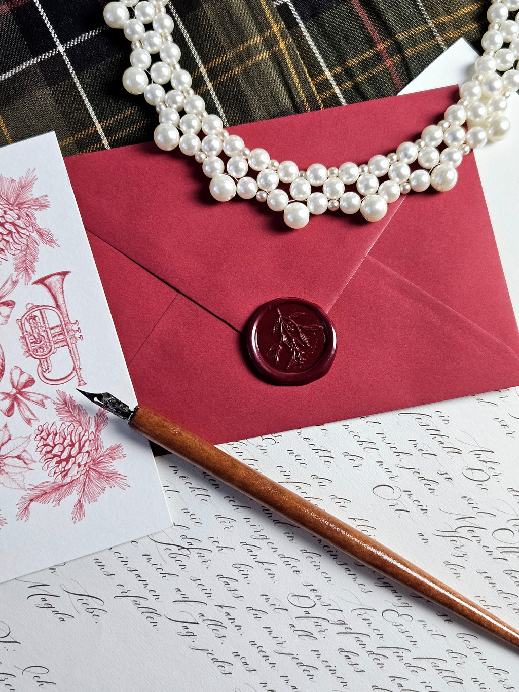 Weihnachtskarte Festliche Nostalgie