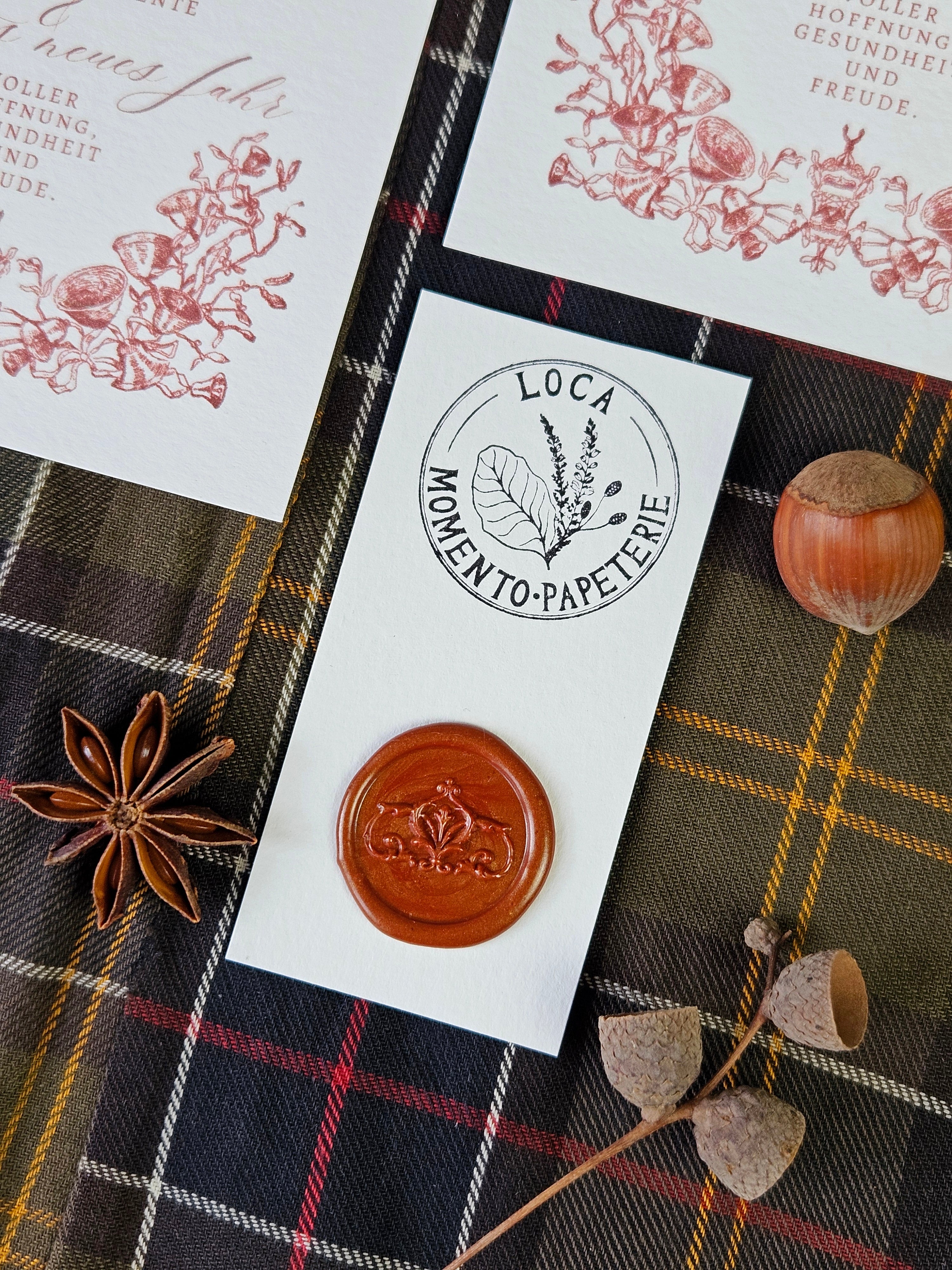 Weihnachtskarte Von Misteln und Glockenzauber