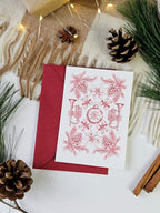 Weihnachtskarte Festliche Nostalgie