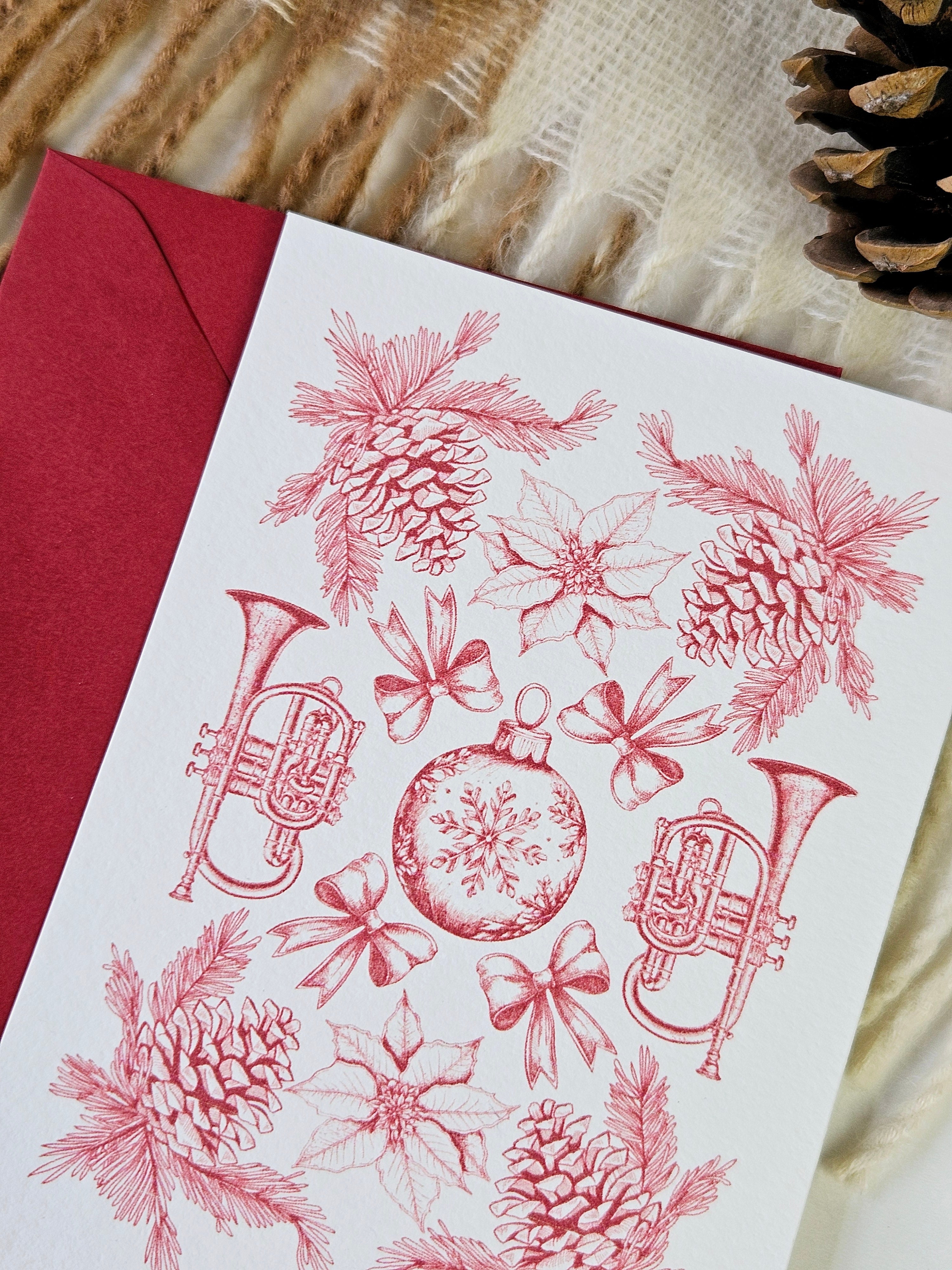 Weihnachtskarte Festliche Nostalgie