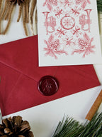 Weihnachtskarte Festliche Nostalgie