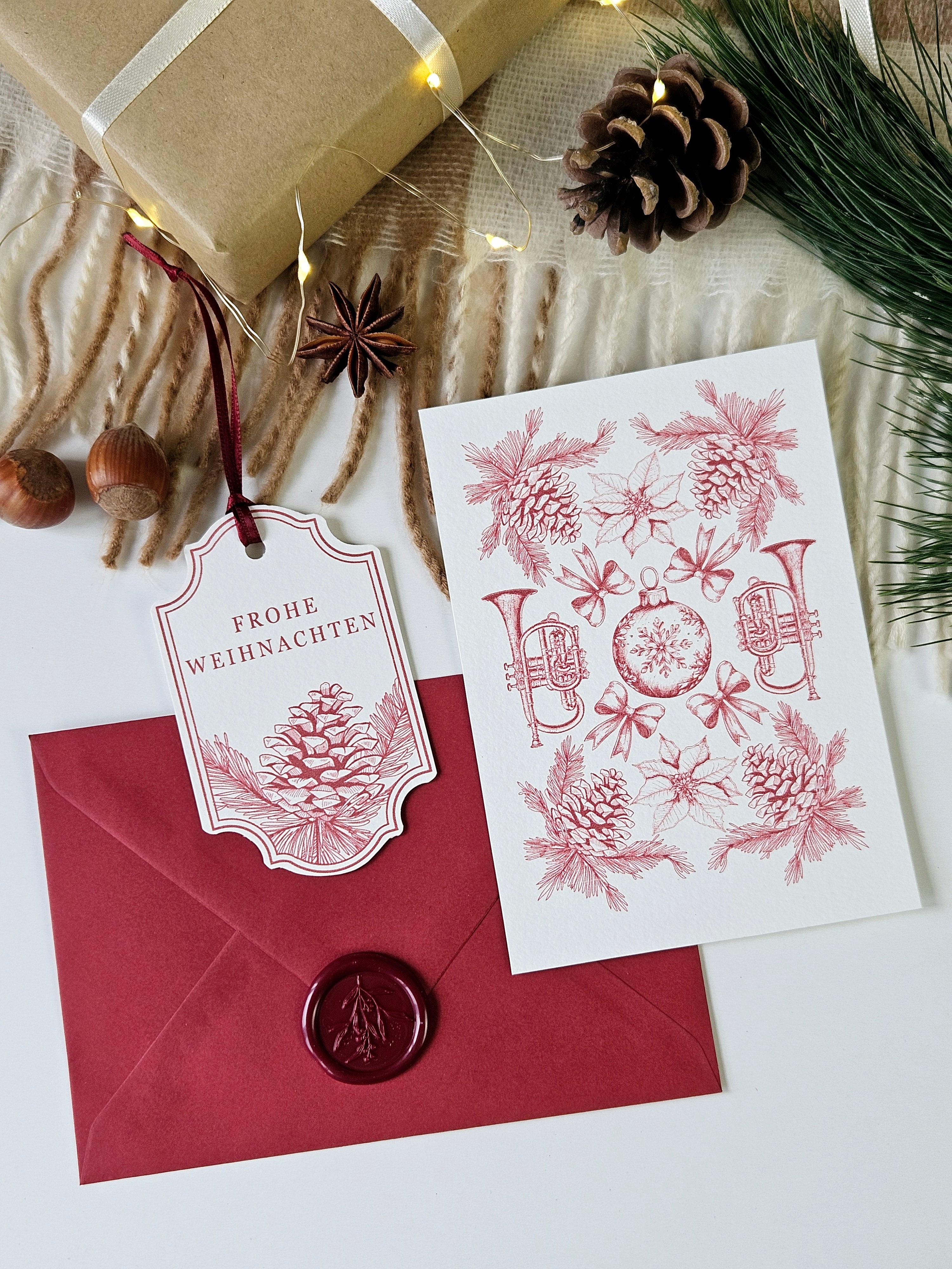 Weihnachtskarte Festliche Nostalgie