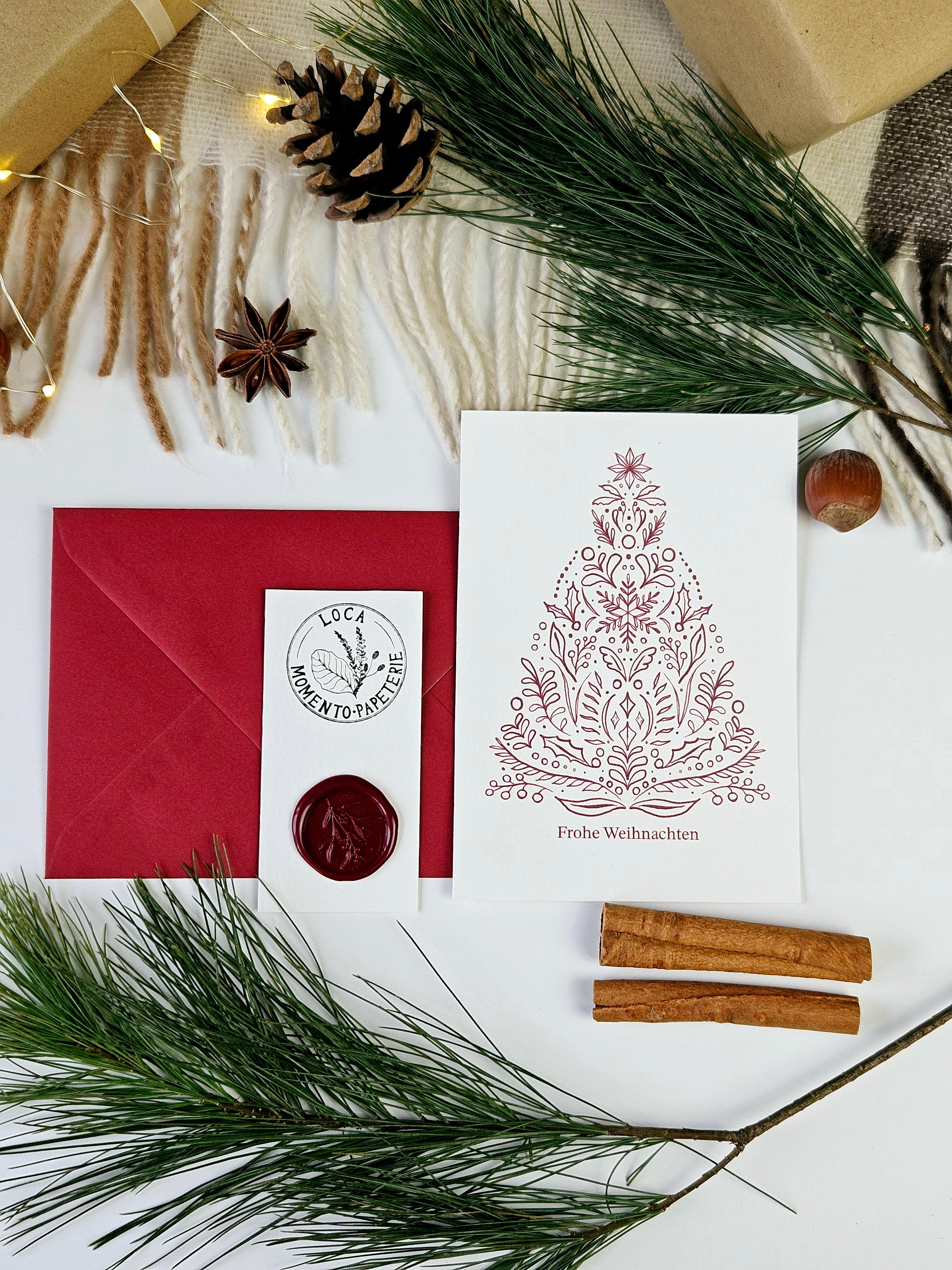 Weihnachtskarte Nordisk Julegran