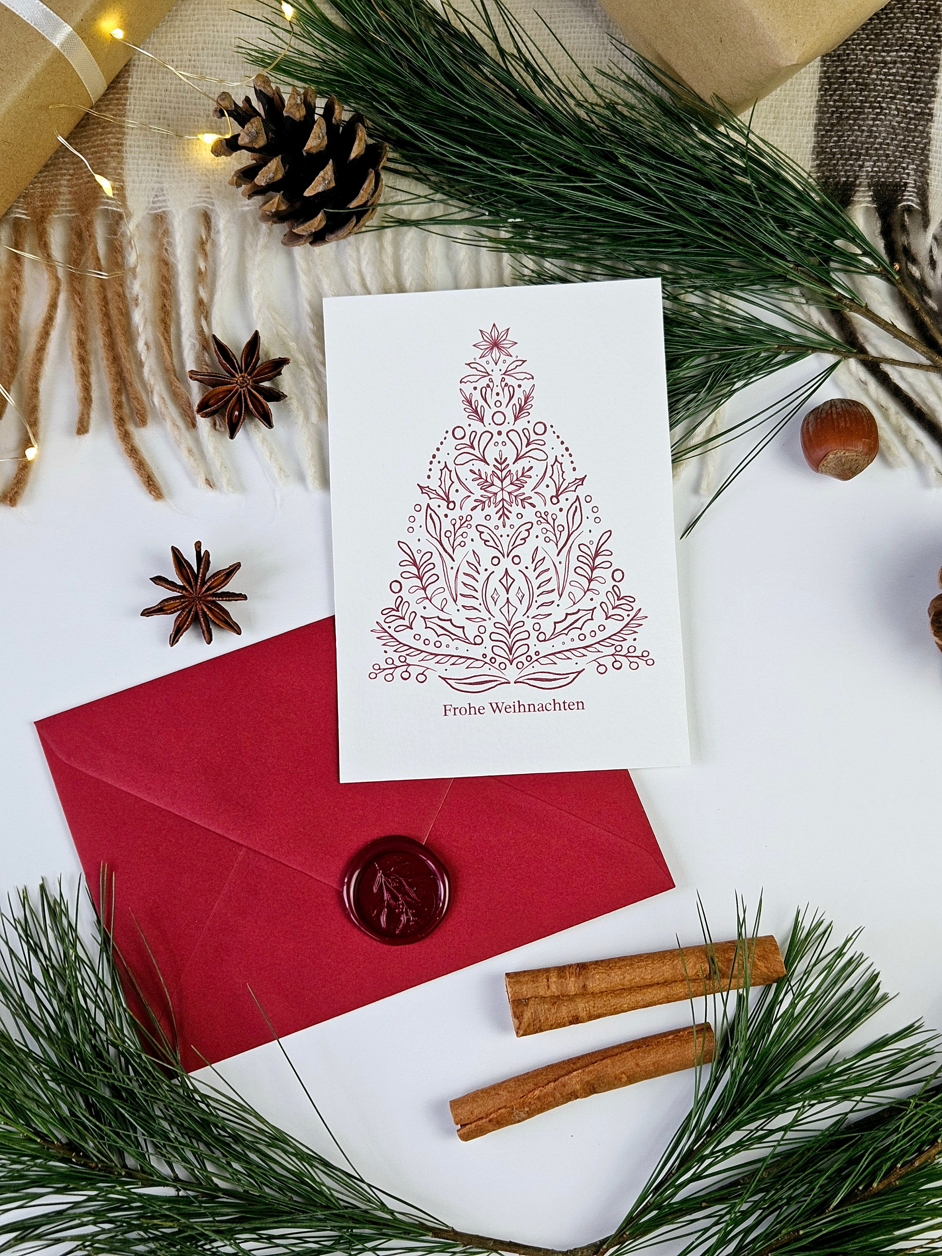 Weihnachtskarte Nordisk Julegran