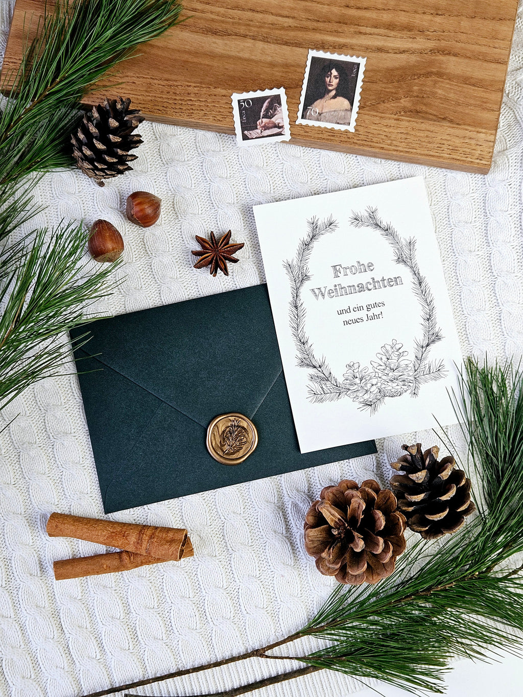 Weihnachtskarte Klassische Weihnacht