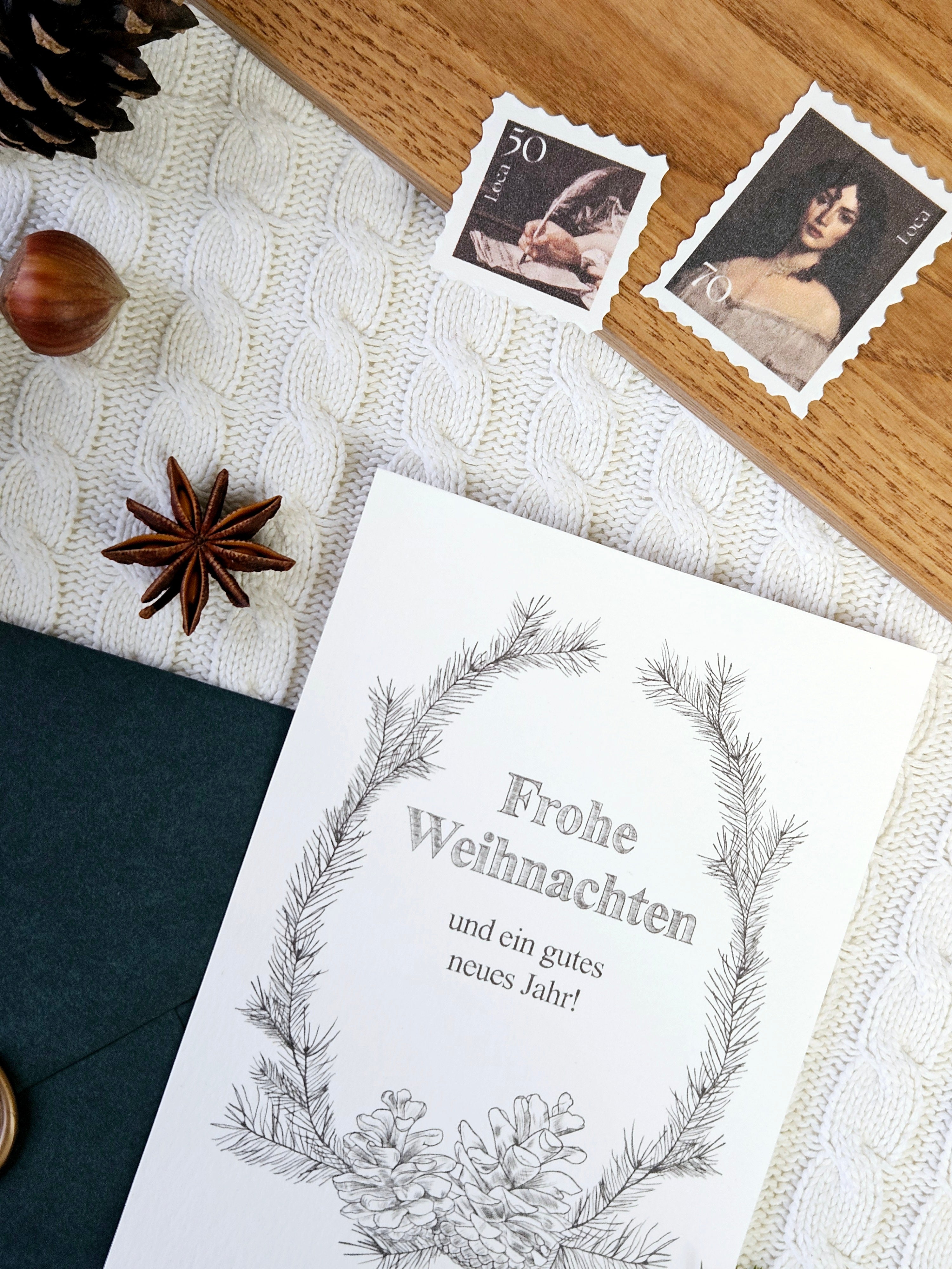 Weihnachtskarte Klassische Weihnacht