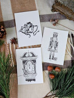 6er Set Weihnachtskarten Nussknacker & Mäusekönig