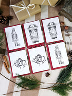 6er Set Weihnachtskarten Nussknacker & Mäusekönig