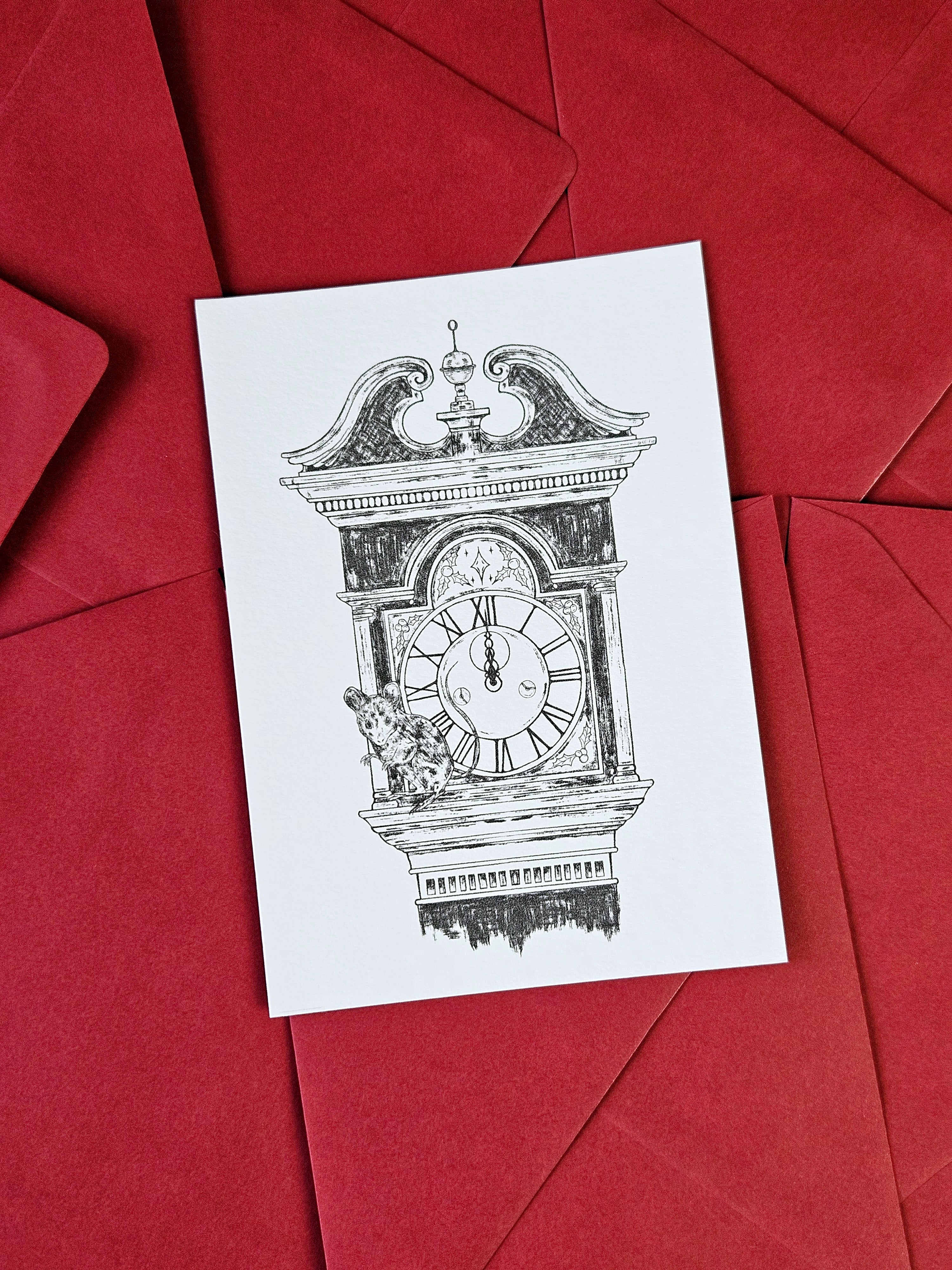 6er Set Weihnachtskarten Nussknacker & Mäusekönig