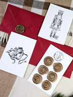 6er Set Weihnachtskarten Nussknacker & Mäusekönig