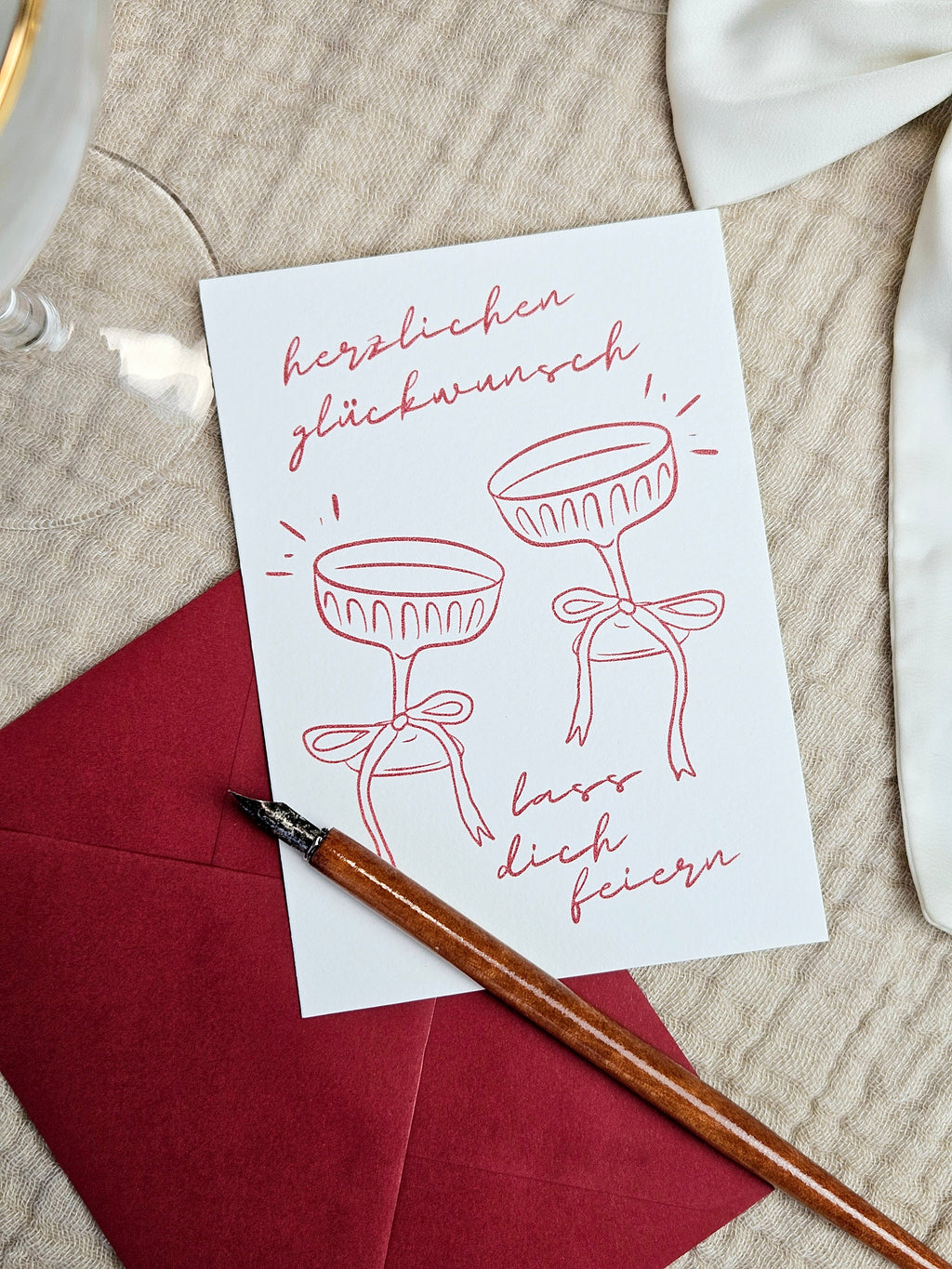 Geburtstagskarte Martinis