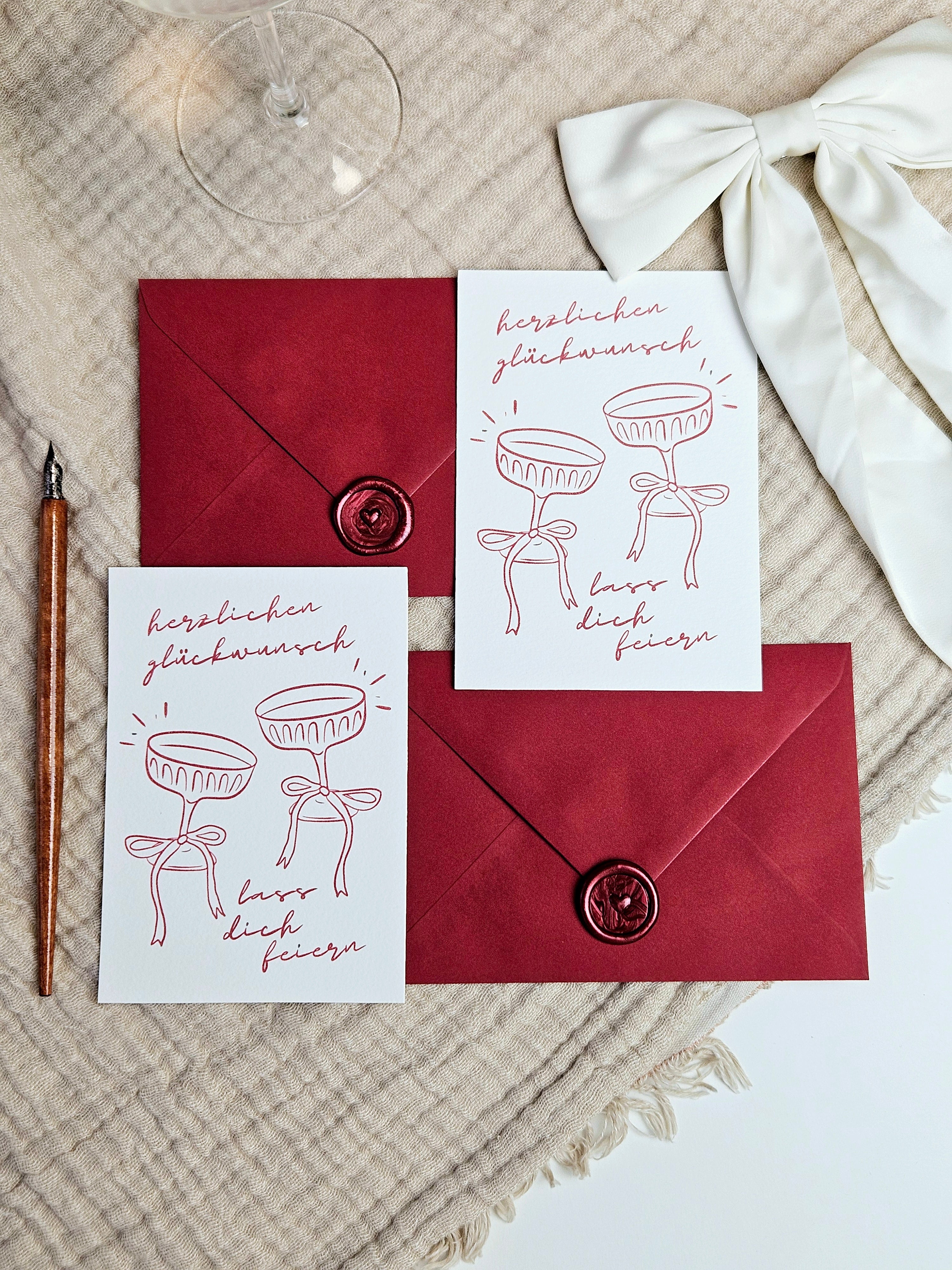 Geburtstagskarte Martinis