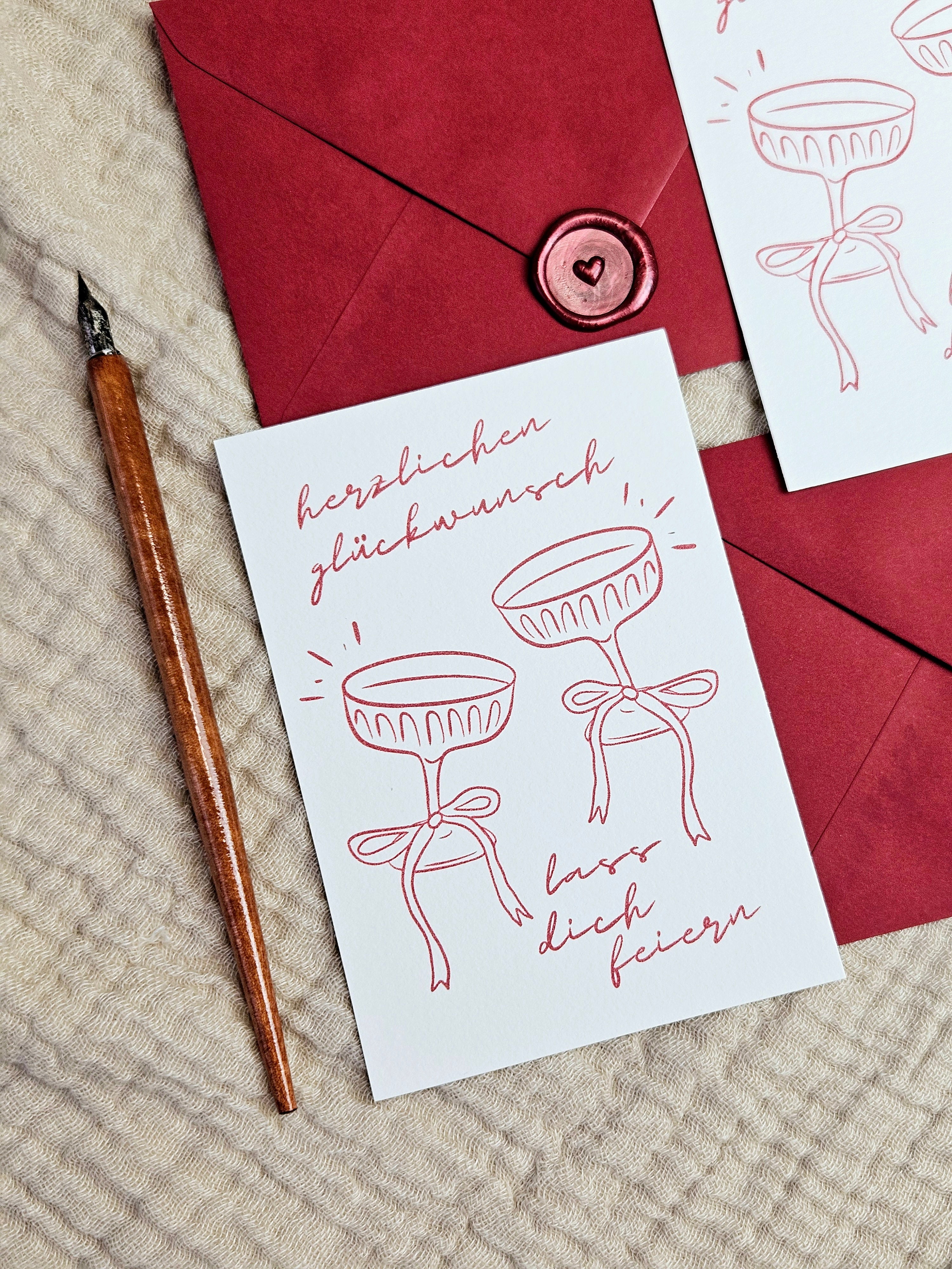 Geburtstagskarte Martinis