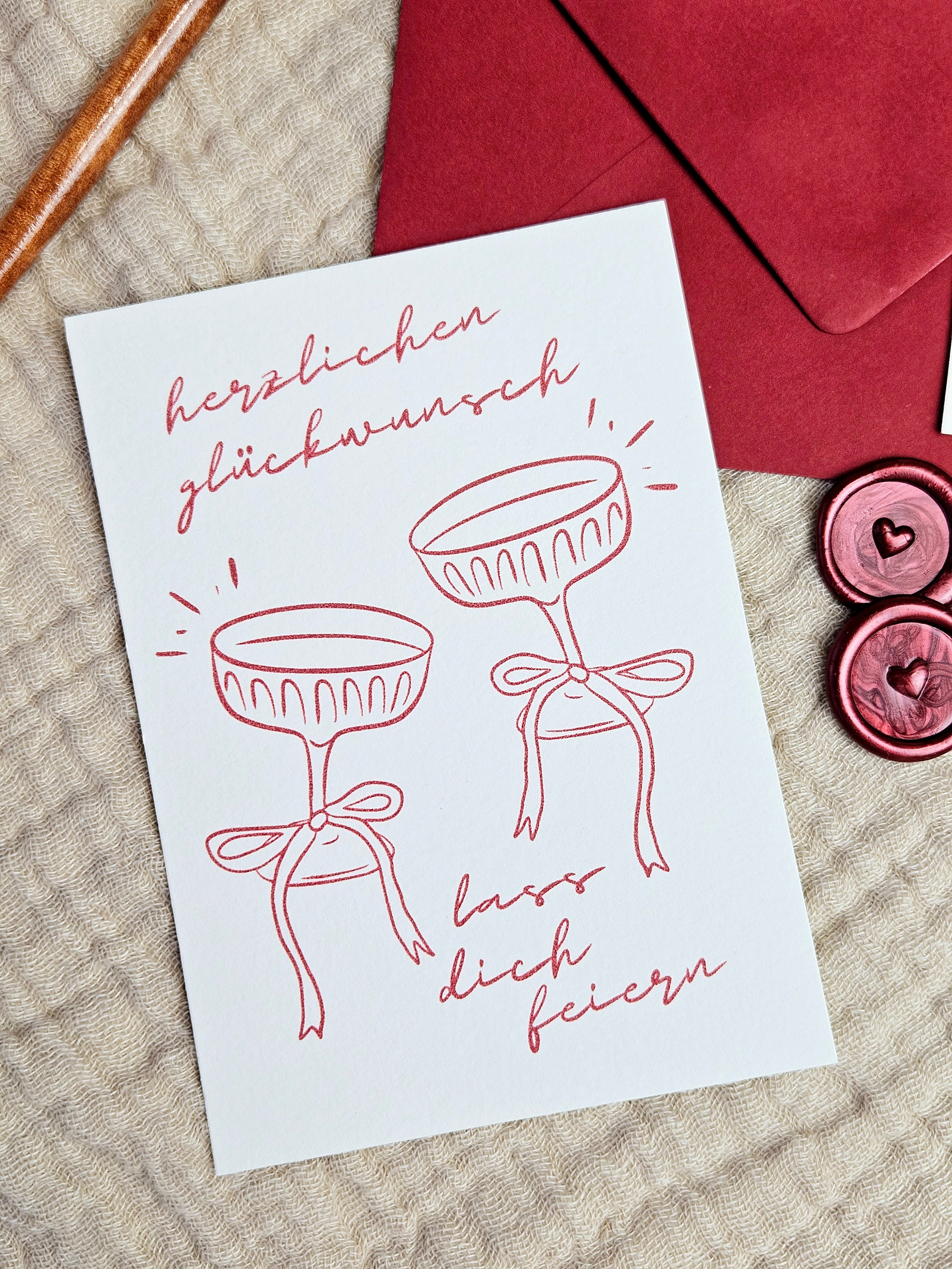 Geburtstagskarte Martinis