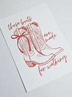 Kunstdruck Cowboyboots Western