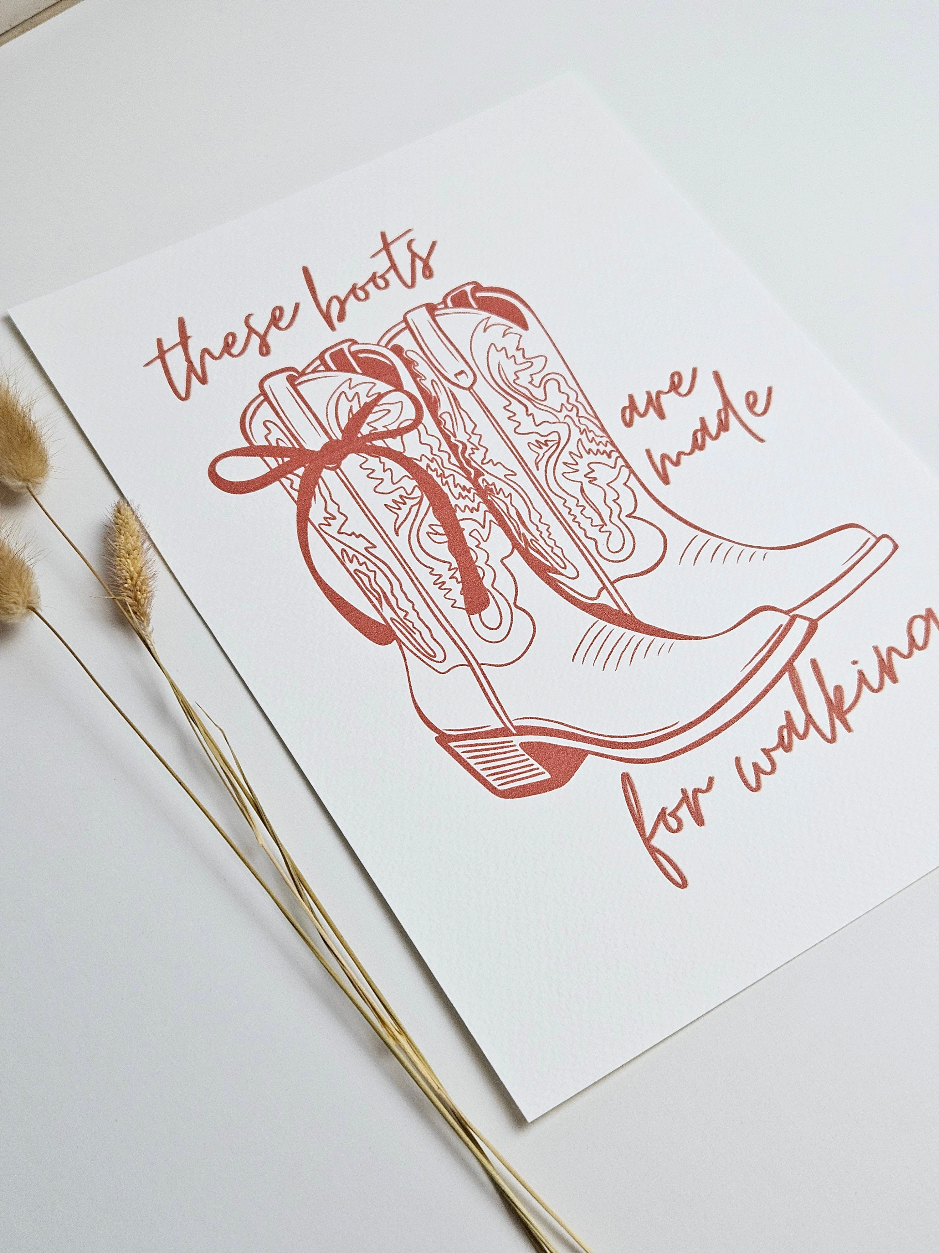 Kunstdruck Cowboyboots Western