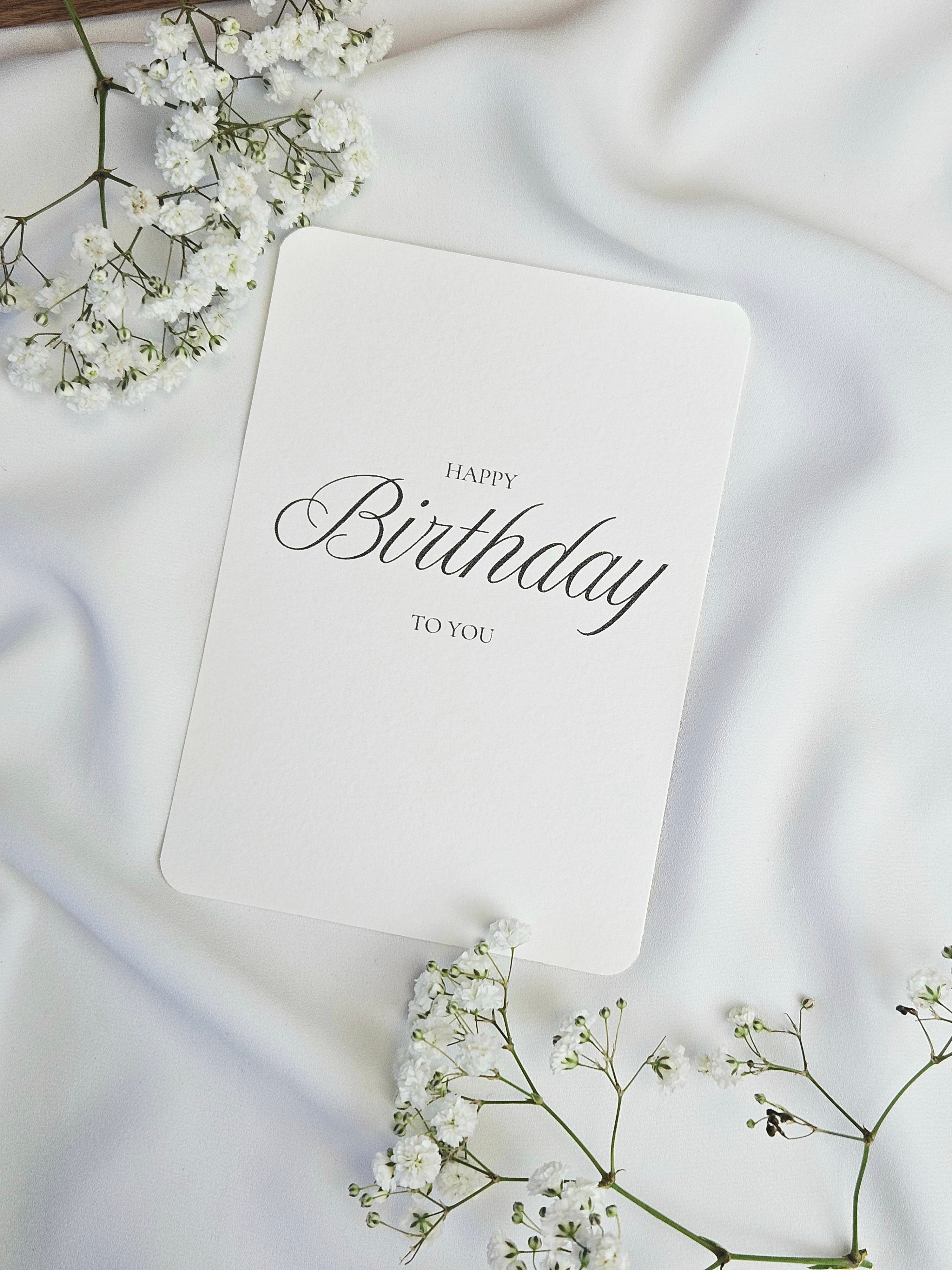 Geburtstagskarte Hyppy Birthday Typografie