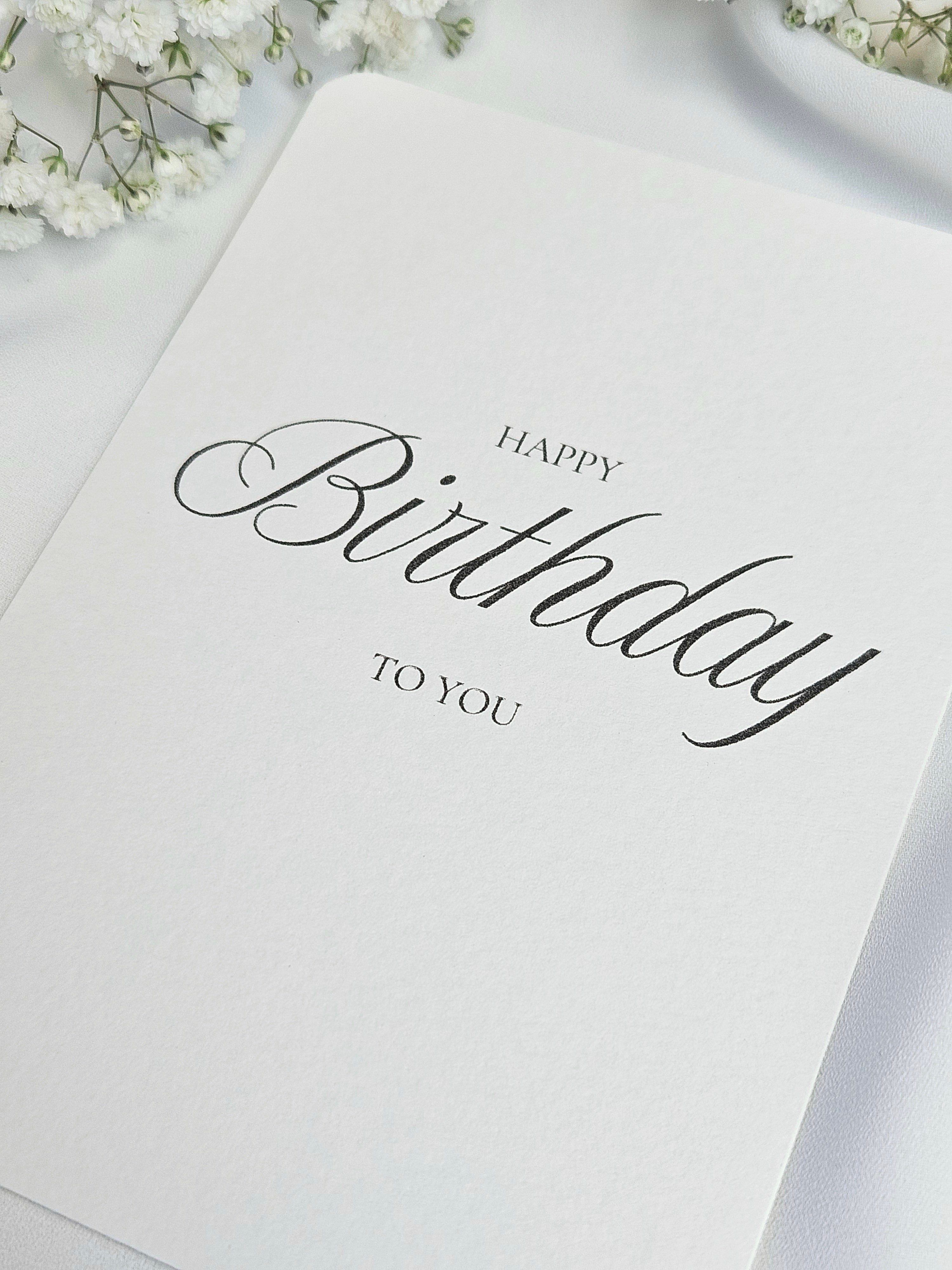 Geburtstagskarte Hyppy Birthday Typografie