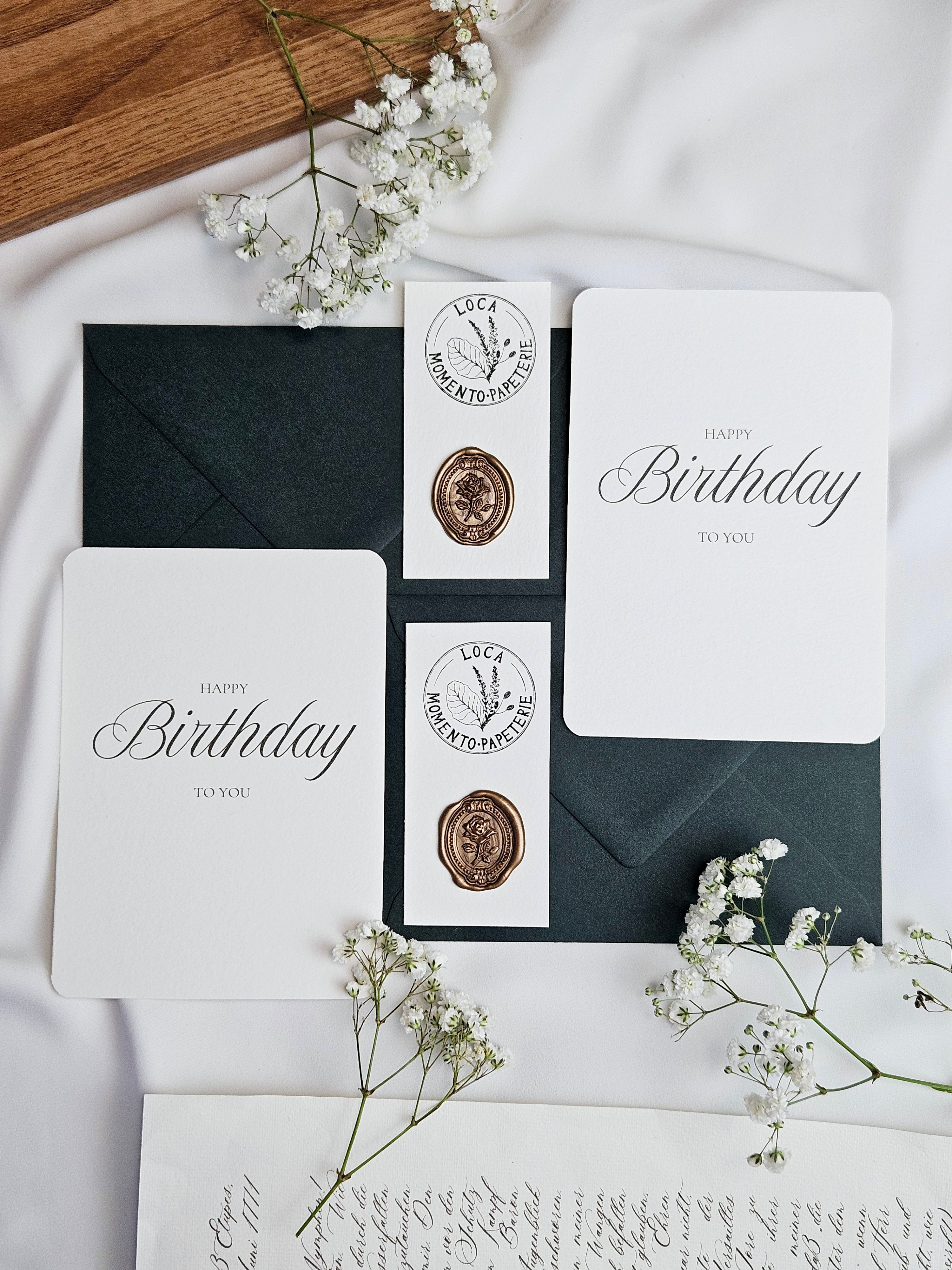 Geburtstagskarte Hyppy Birthday Typografie