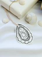 Eleganter Geschenkanhänger Auster Muschel