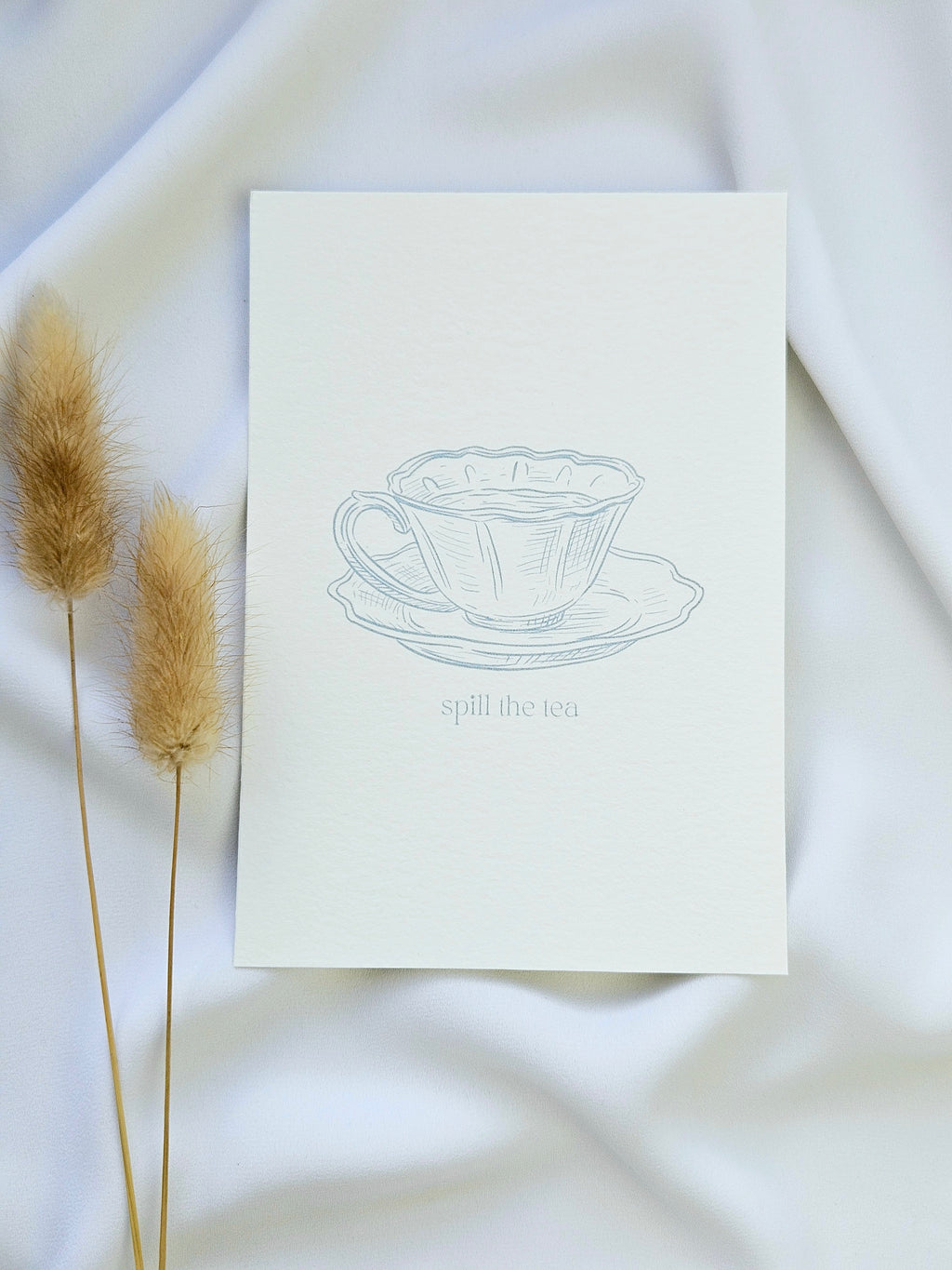 Postkarte Spill the tea
