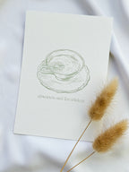 Postkarte Teetasse Abwarten und Tee trinken