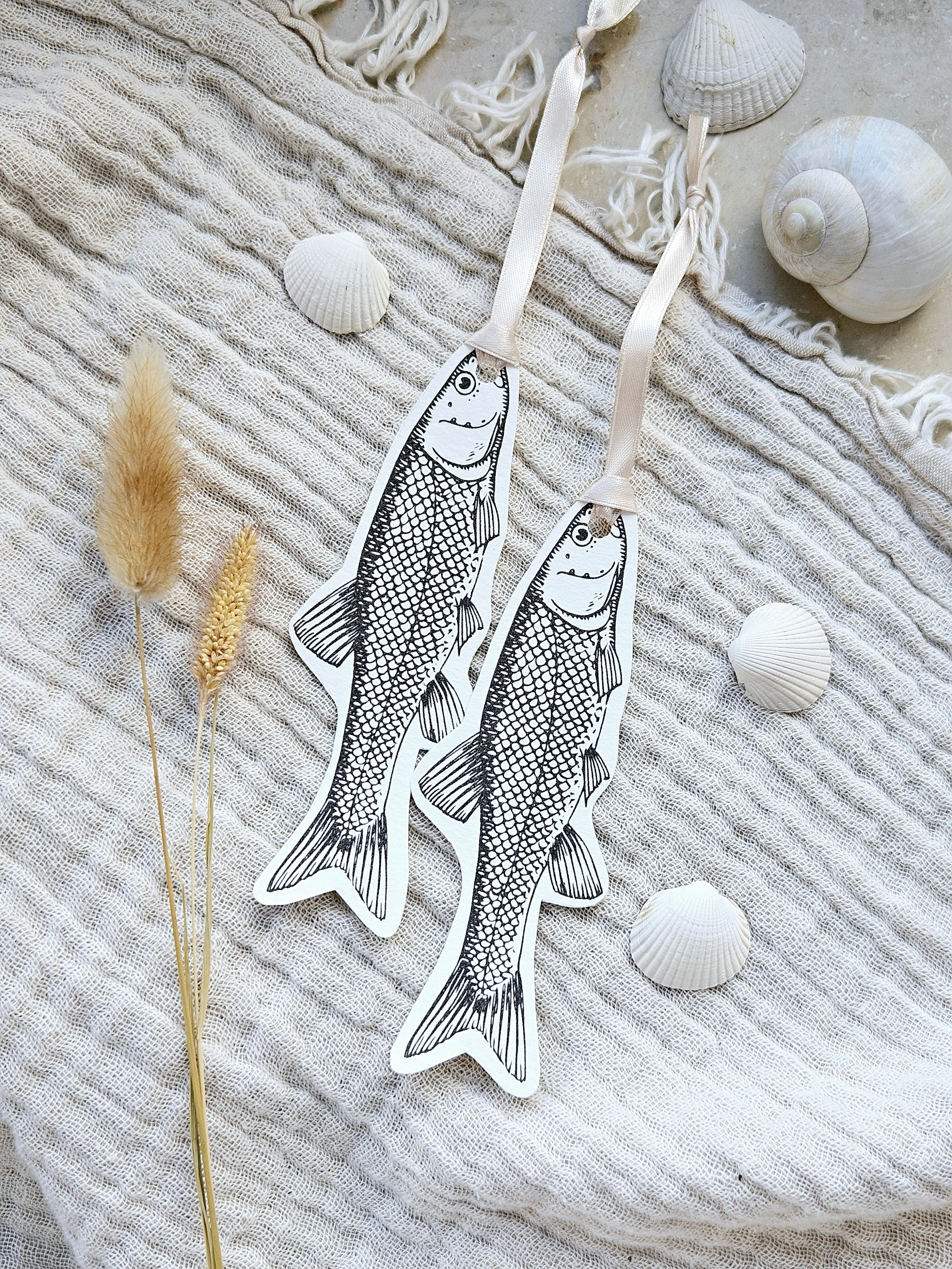 Geschenkanhänger Fisch Illustration