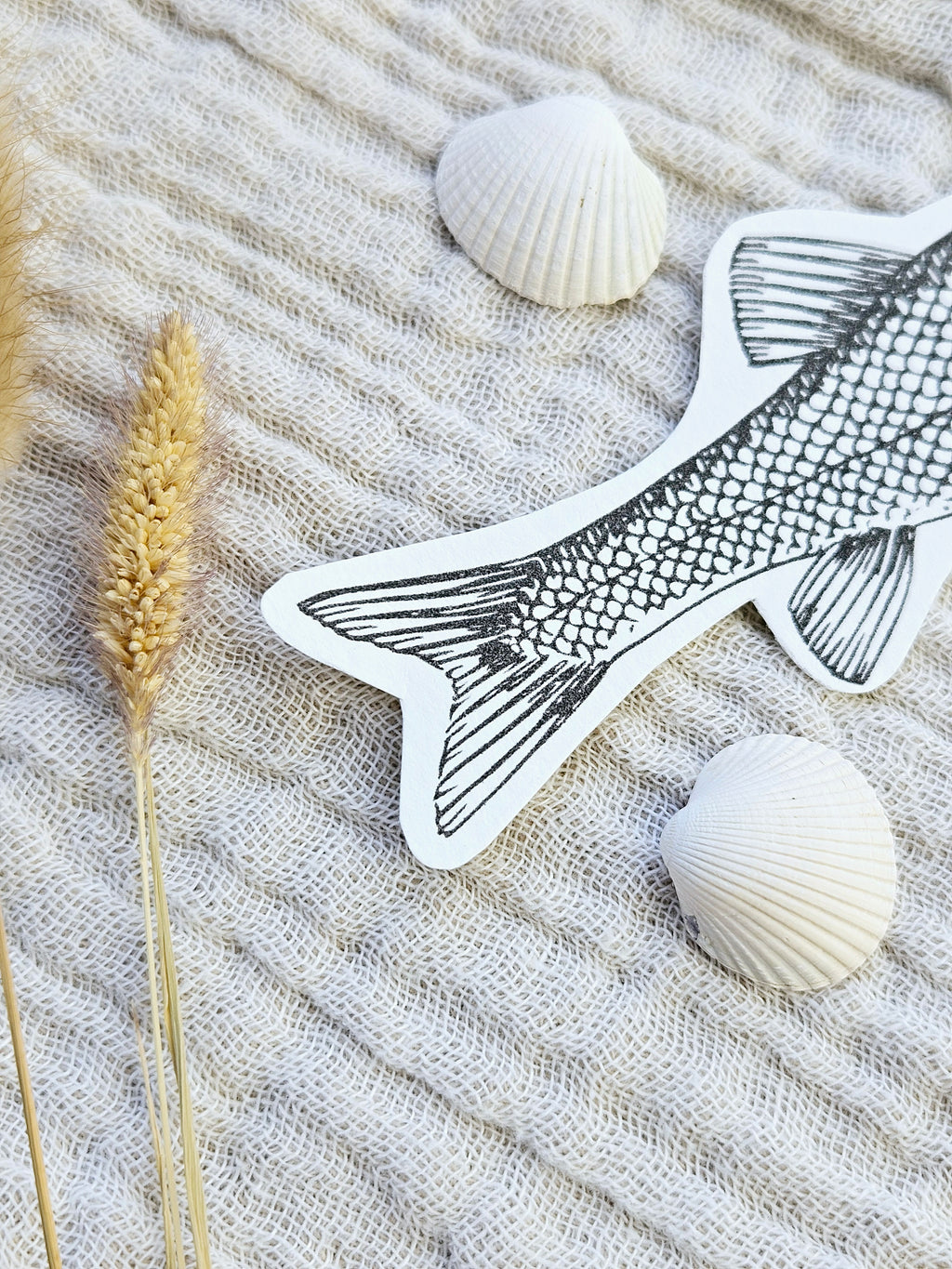 Geschenkanhänger Fisch Illustration