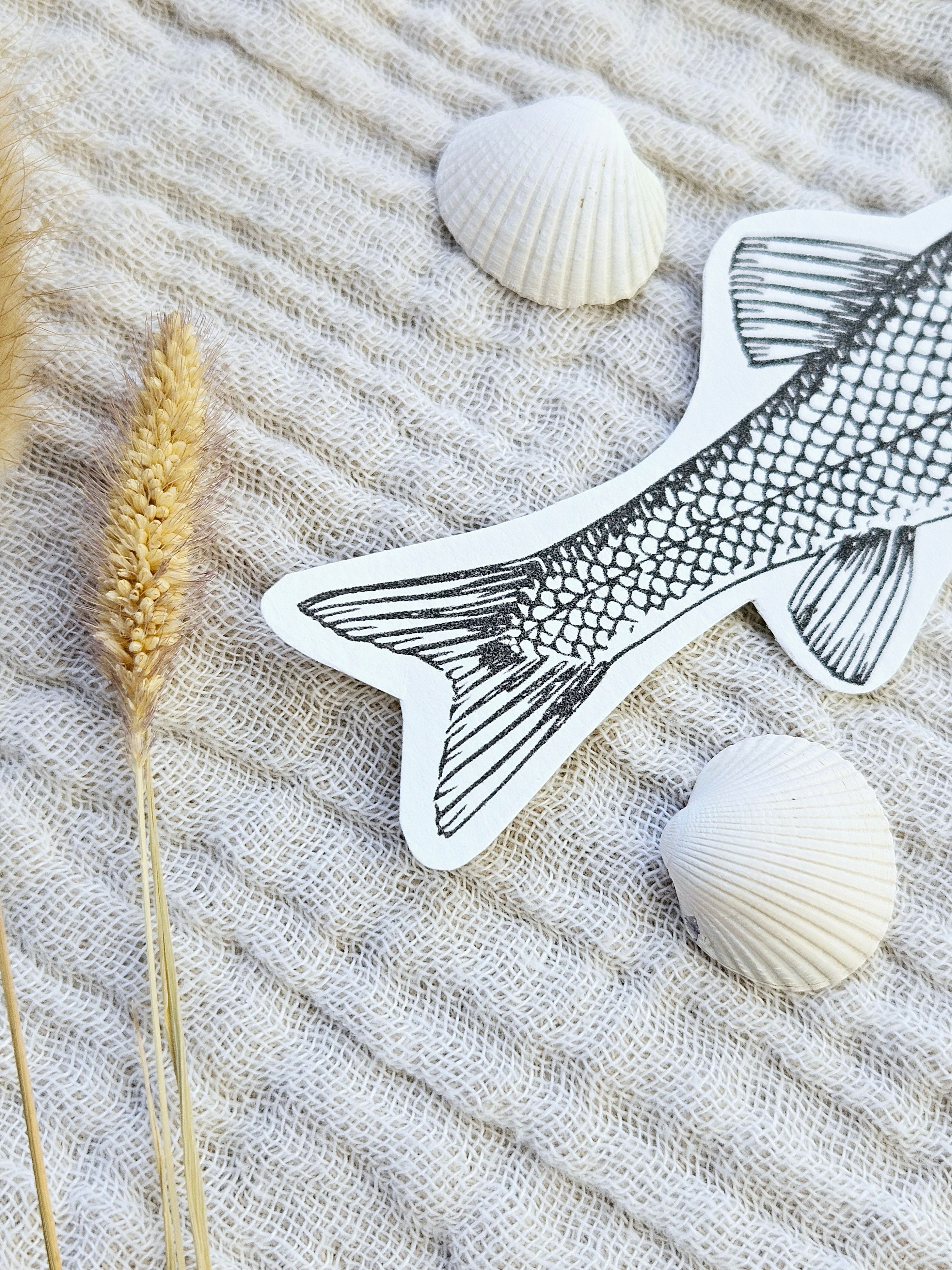 Geschenkanhänger Fisch Illustration