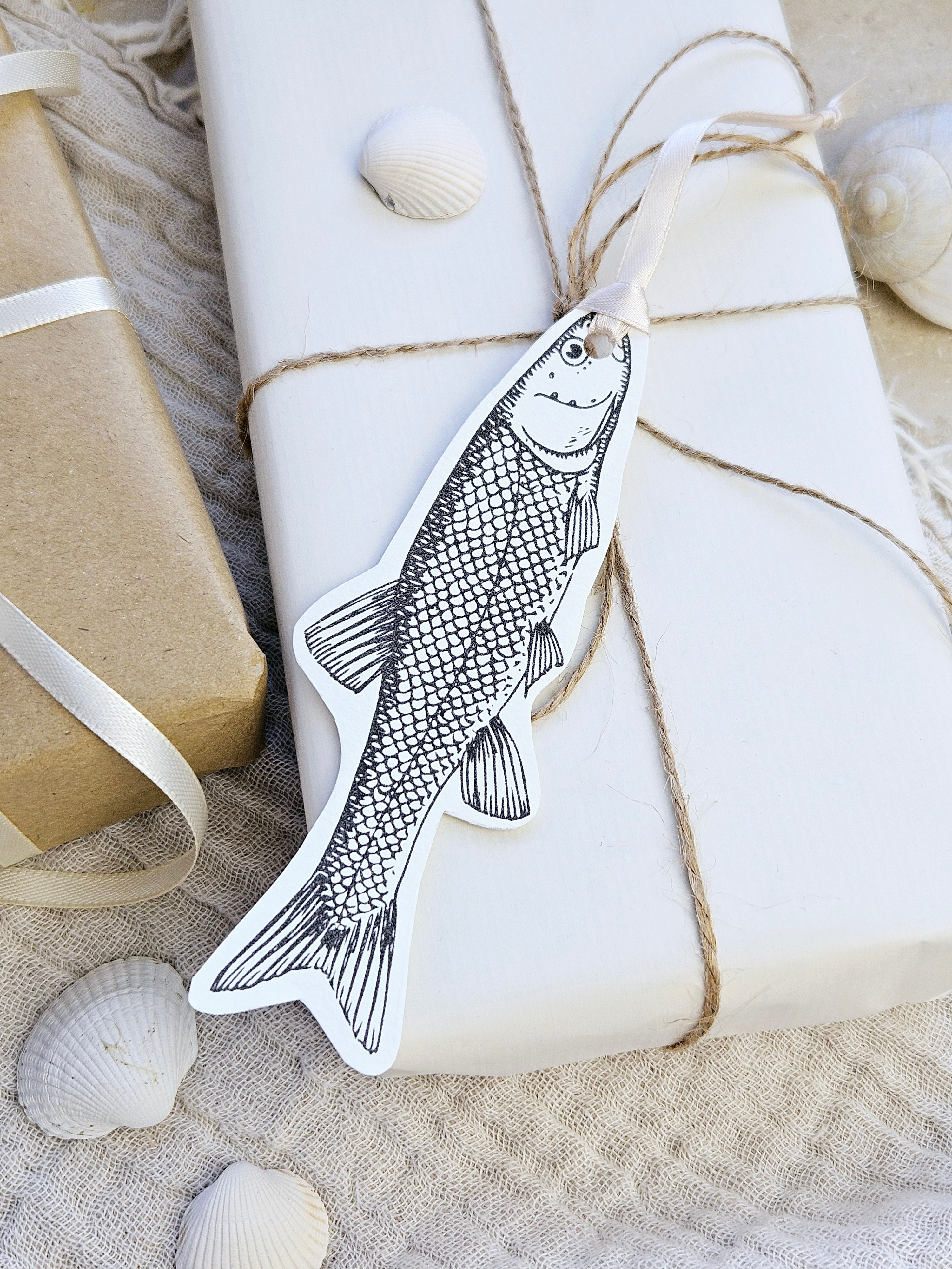 Geschenkanhänger Fisch Illustration