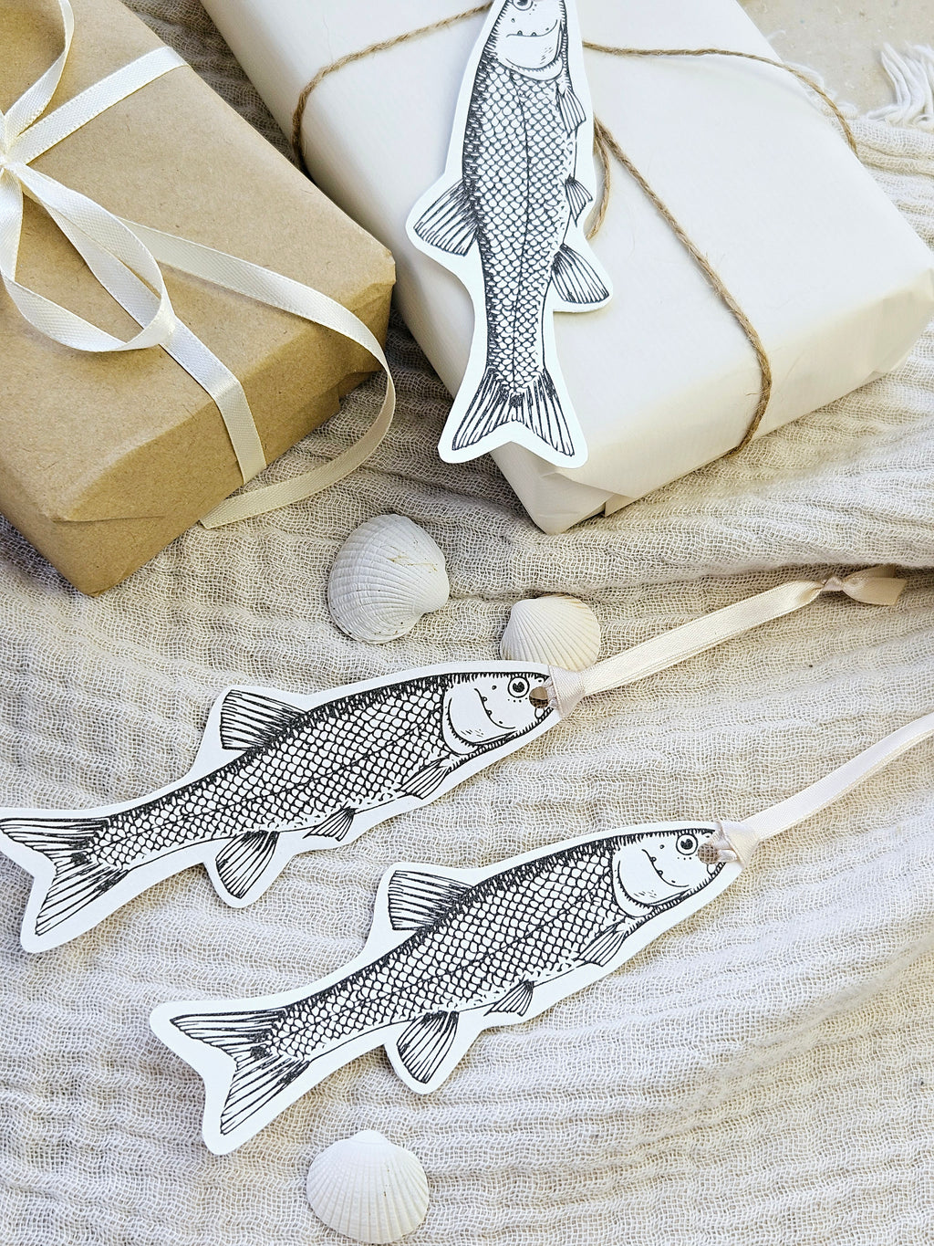 Geschenkanhänger Fisch Illustration