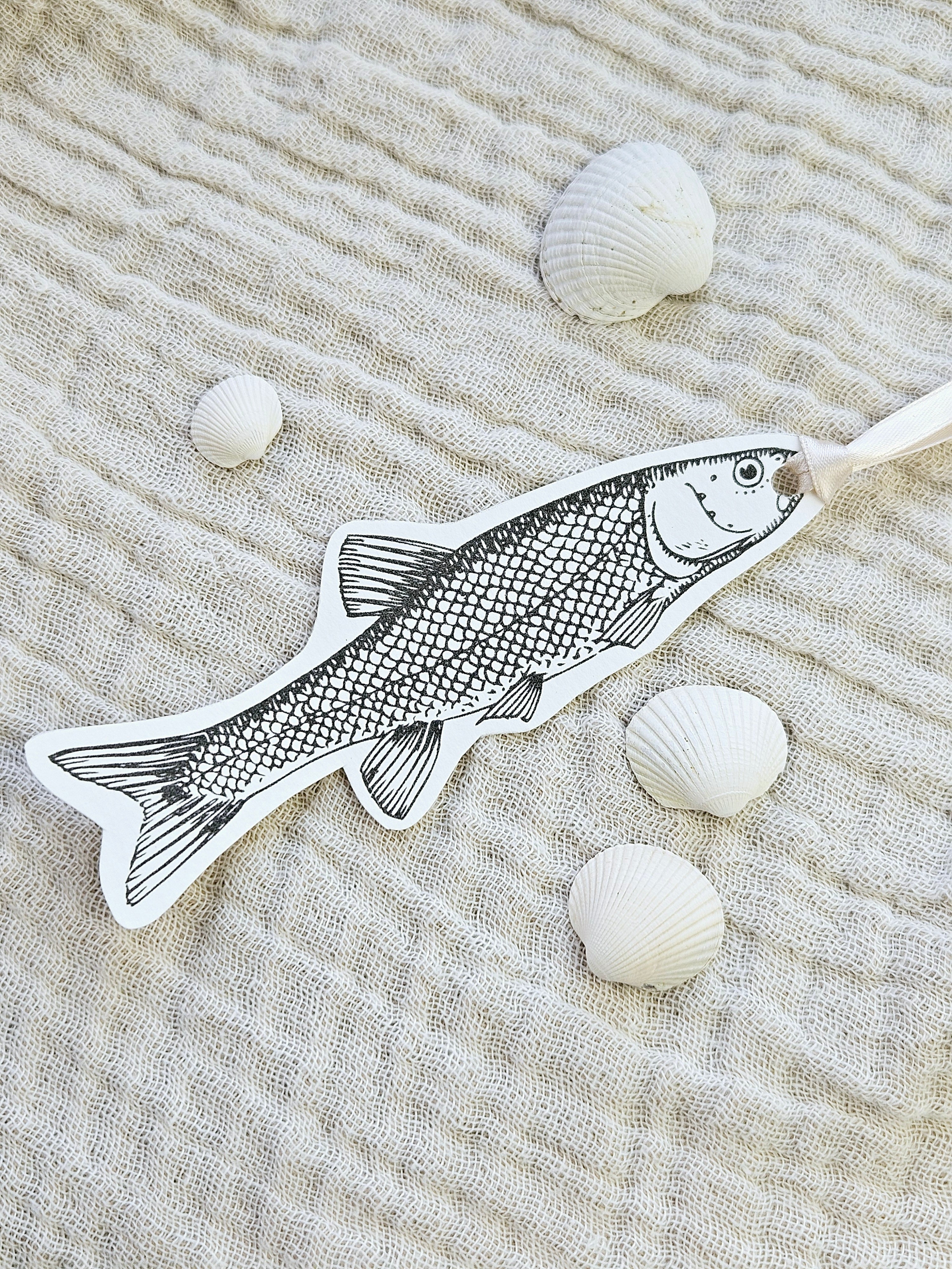 Geschenkanhänger Fisch Illustration