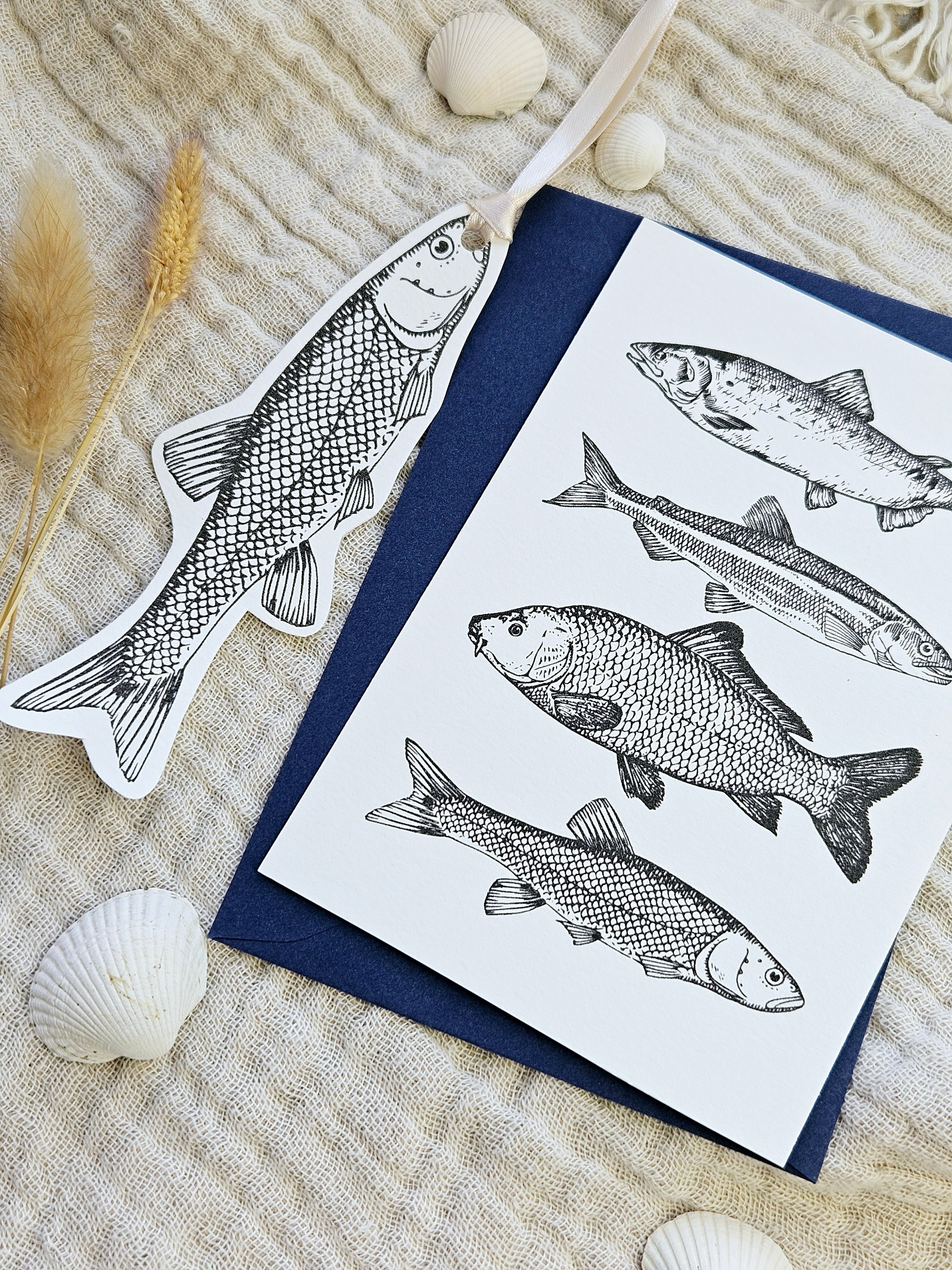 Geschenkanhänger Fisch Illustration