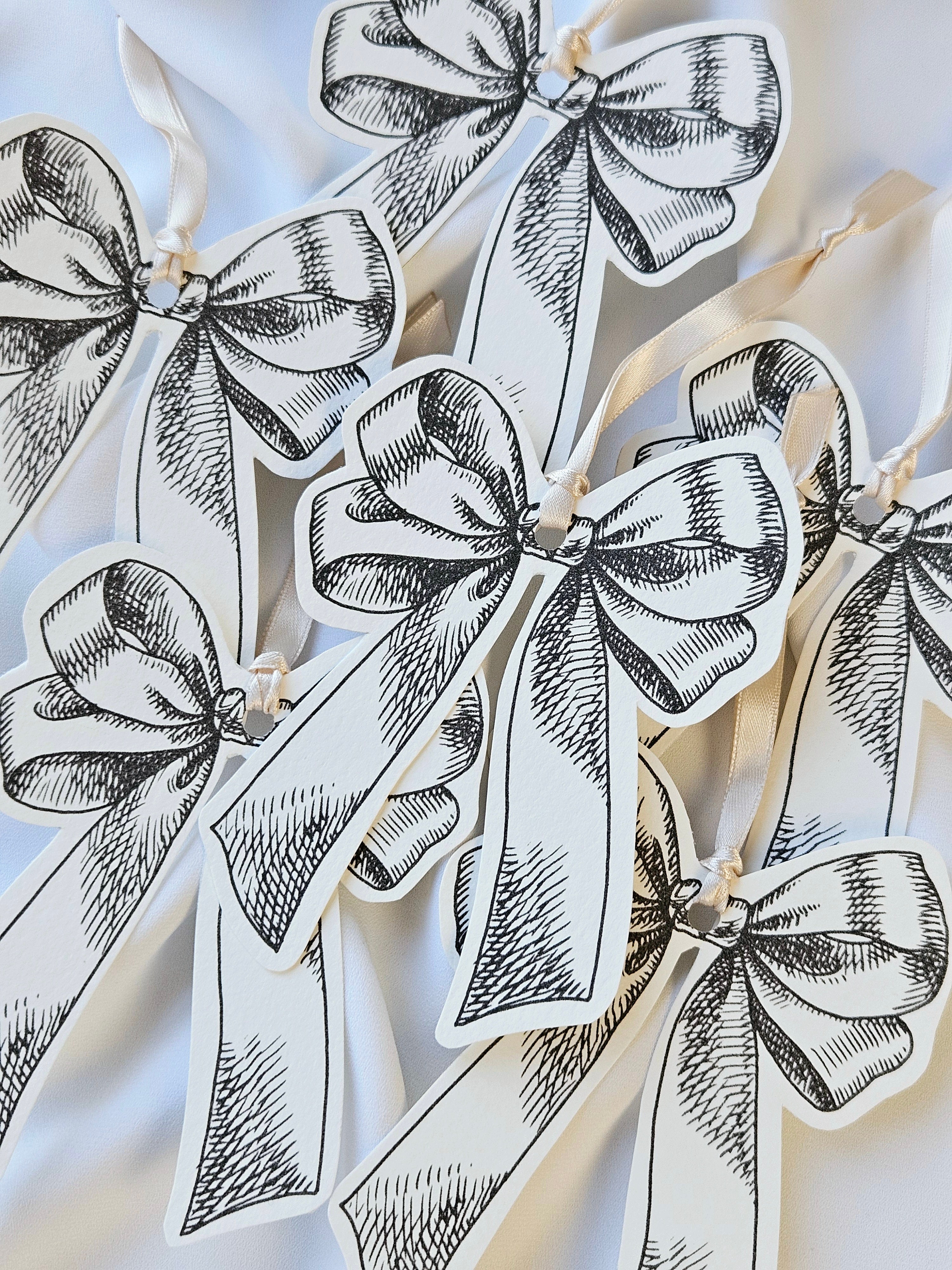 Geschenkanhänger Schleife