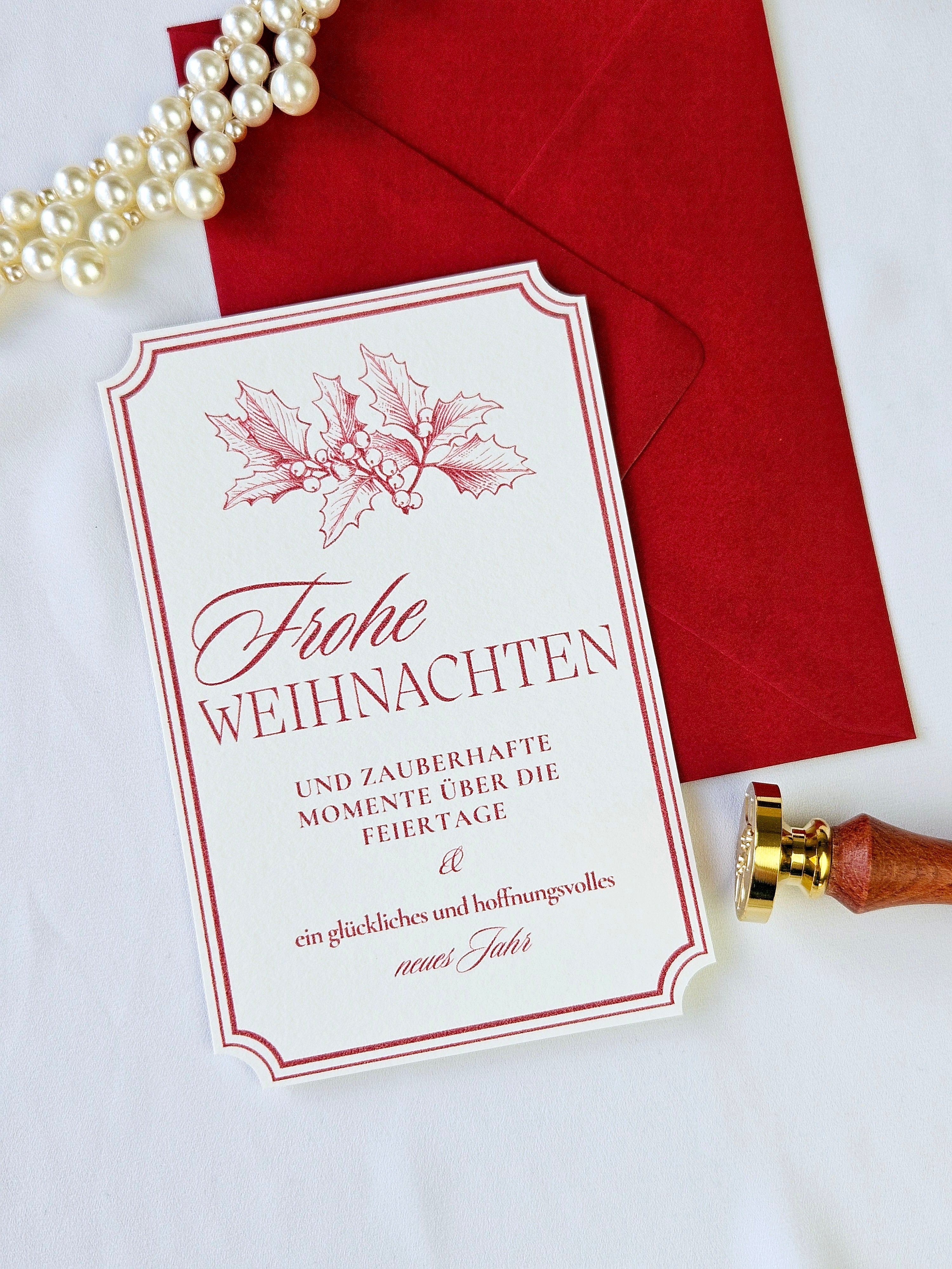 Weihnachtskarte Weihnachtliche Eleganz