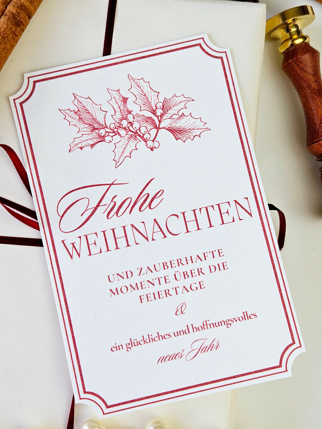 Weihnachtskarte Weihnachtliche Eleganz