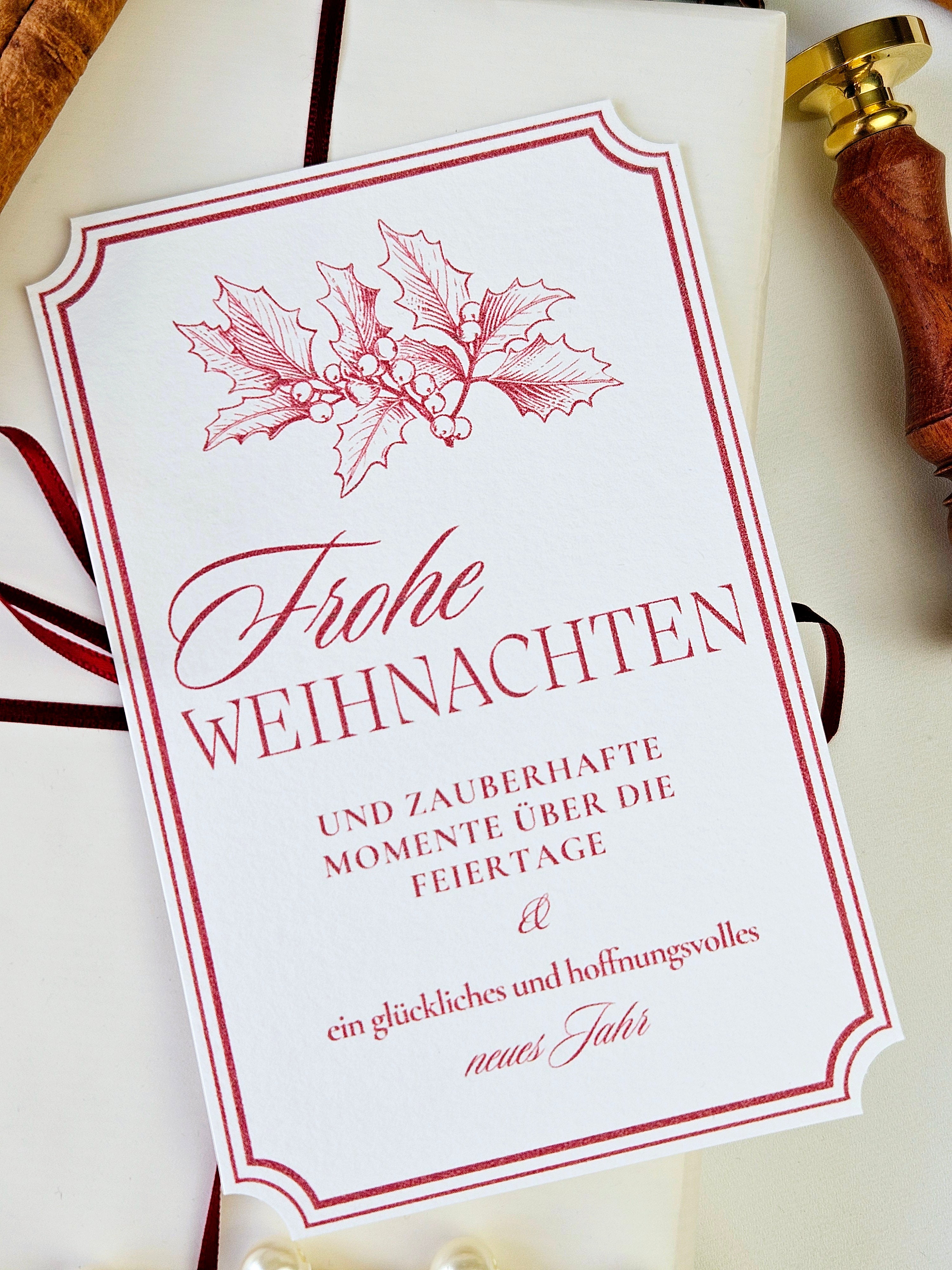 Weihnachtskarte Weihnachtliche Eleganz