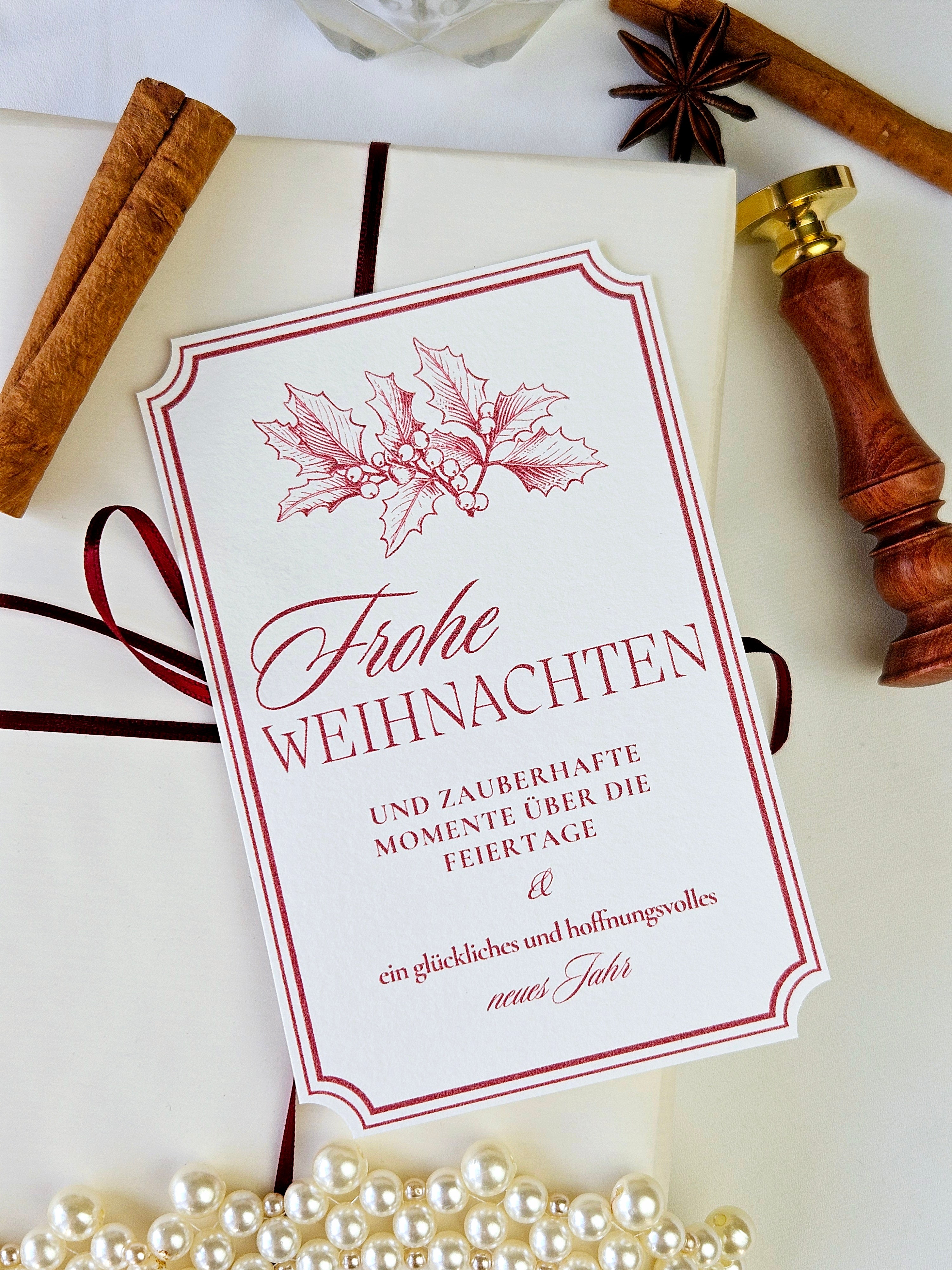 Weihnachtskarte Weihnachtliche Eleganz