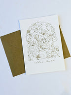 Geburtstagskarte Magnolien Bogen