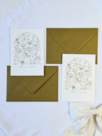 Geburtstagskarte Magnolien Bogen