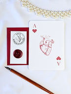Postkarte Herz Ass