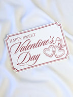 Elegante Valentinskarte Herzamulett