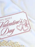 Elegante Valentinskarte Herzamulett