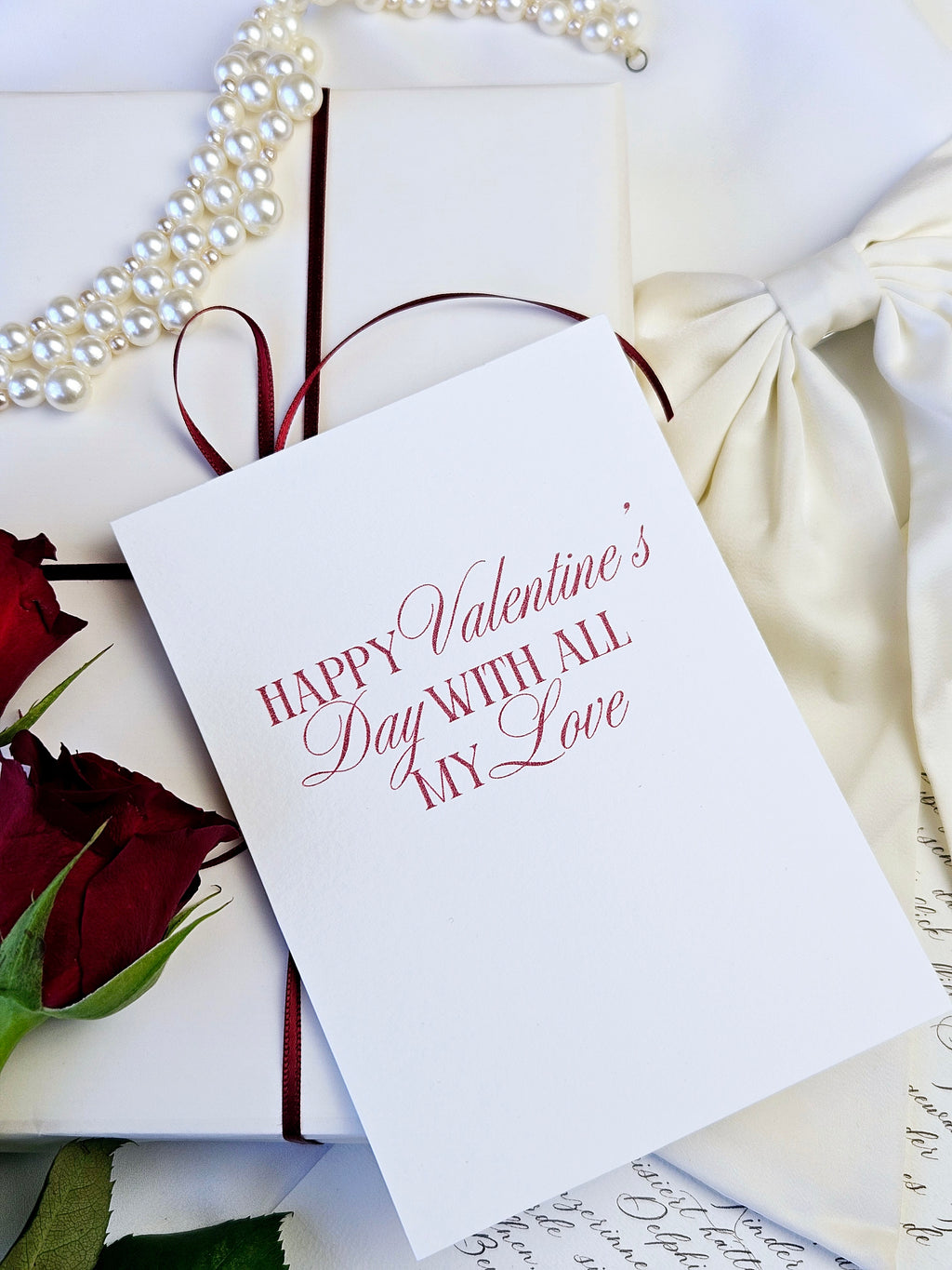 Valentinskarte Moderne Typografie
