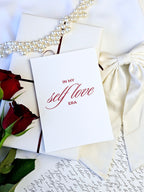 Moderne Self Love Postkarte
