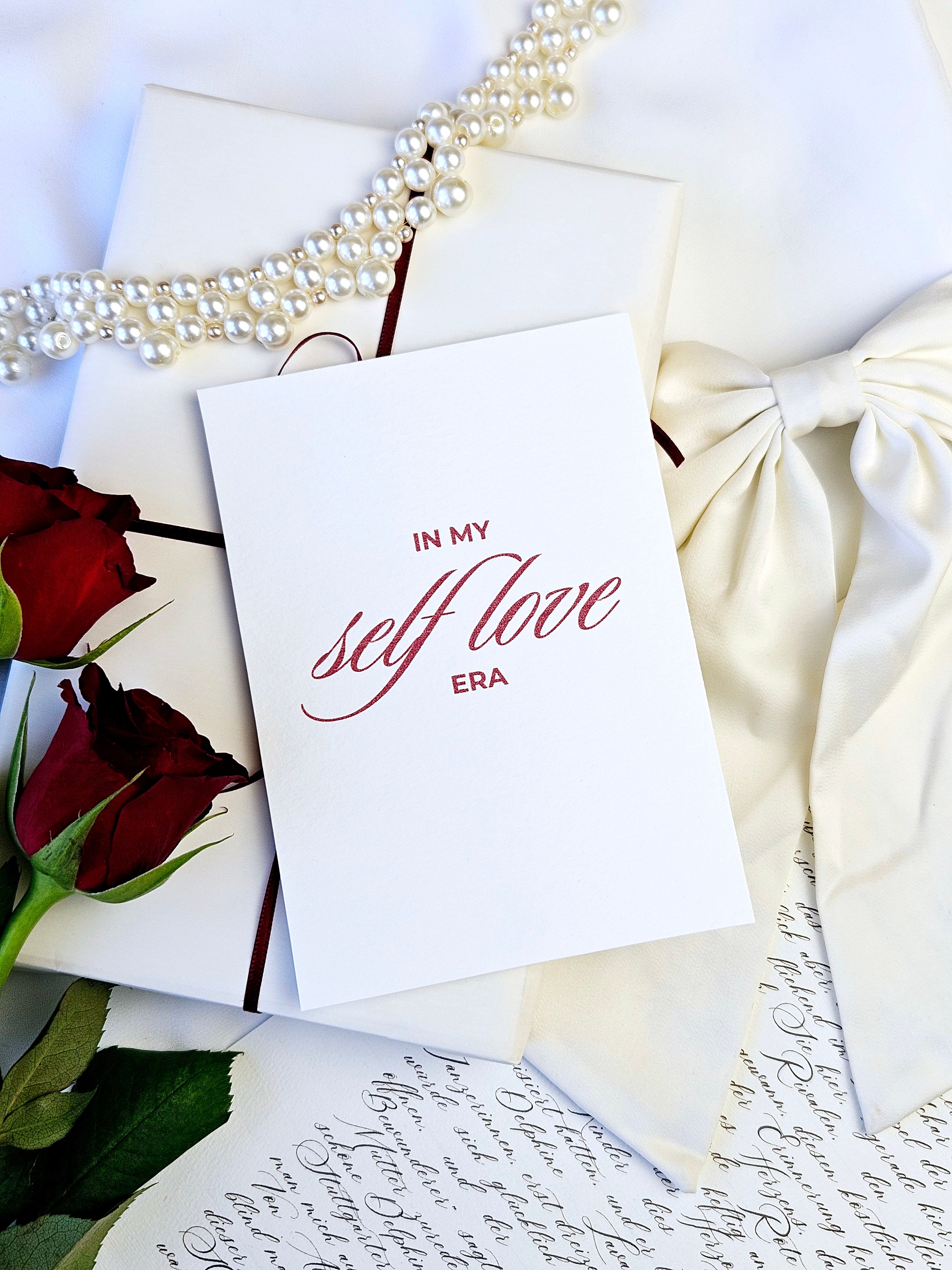 Moderne Self Love Postkarte