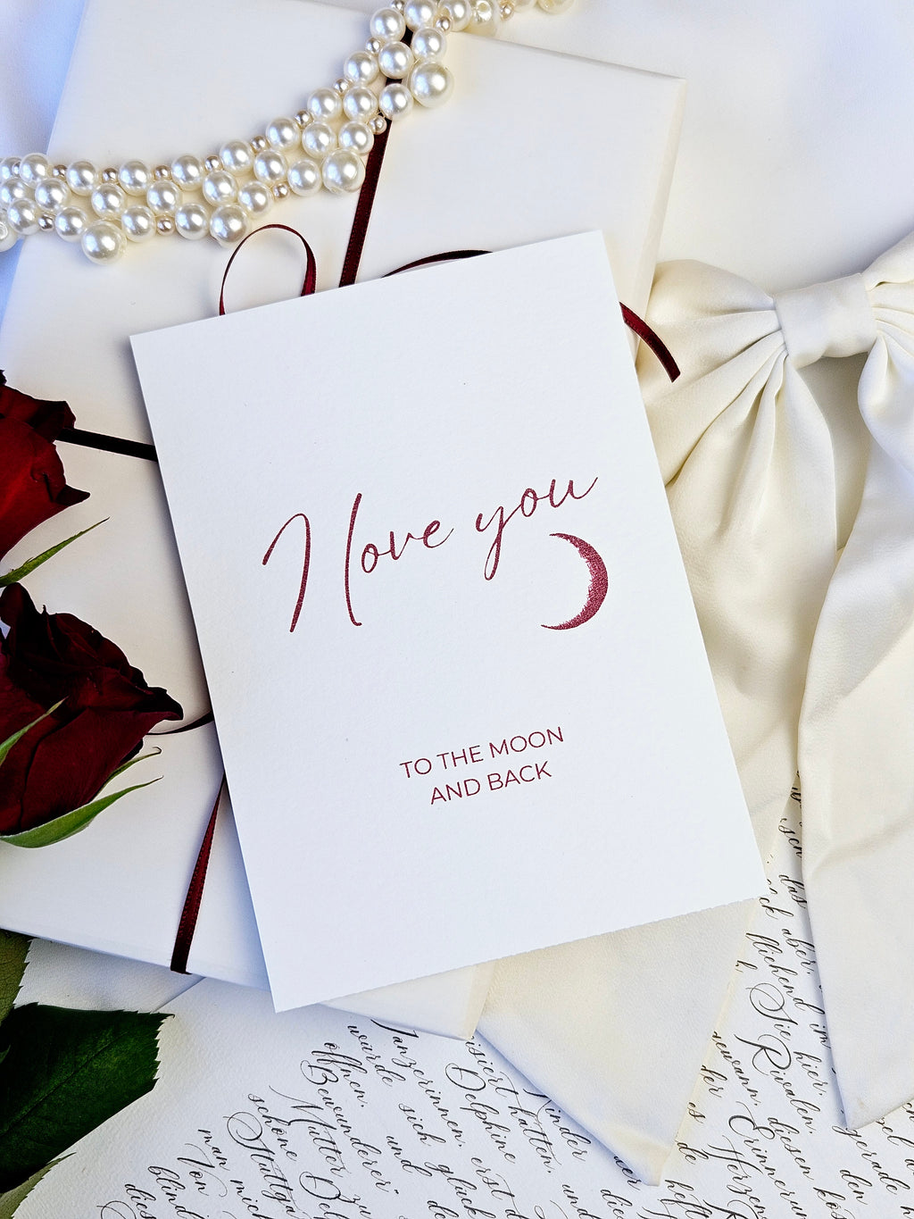 Liebeskarte To the Moon and back