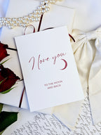 Liebeskarte To the Moon and back